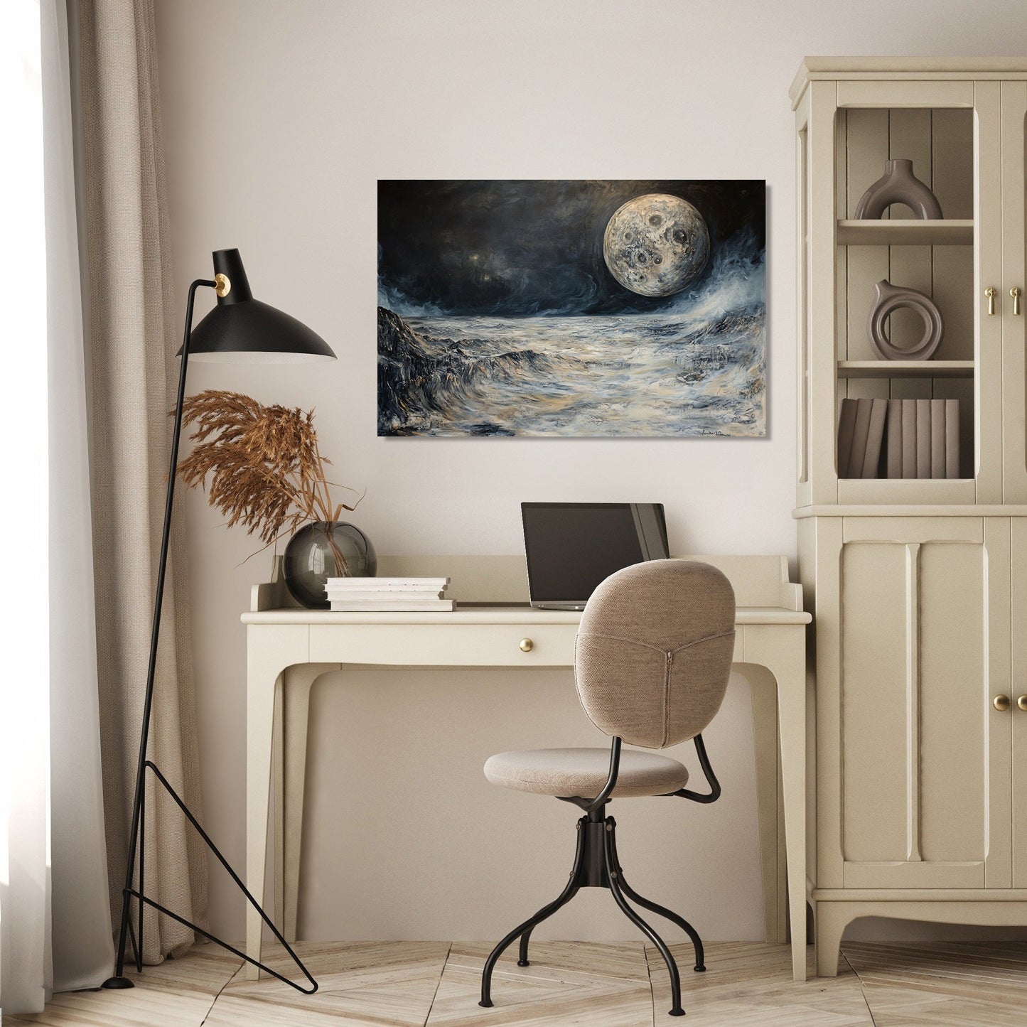 Enigmatic Earthrise Canvas