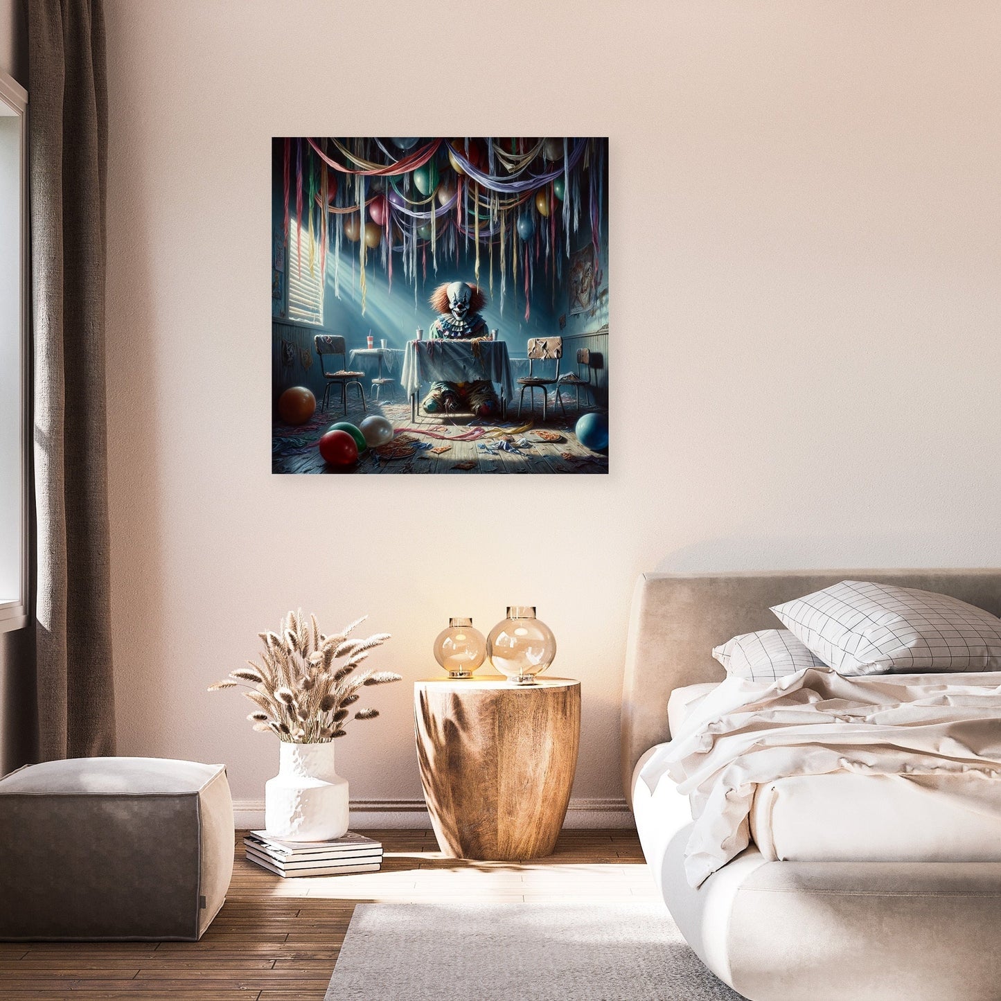 Haunted Party Room Canvas