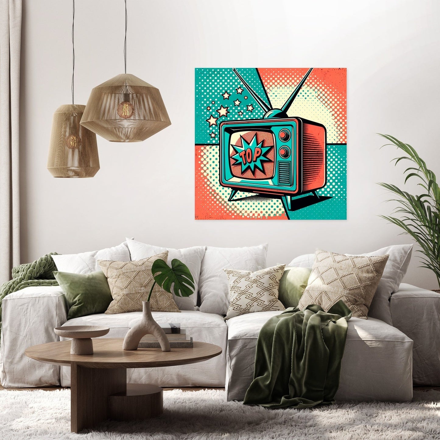 Retro TV Canvas