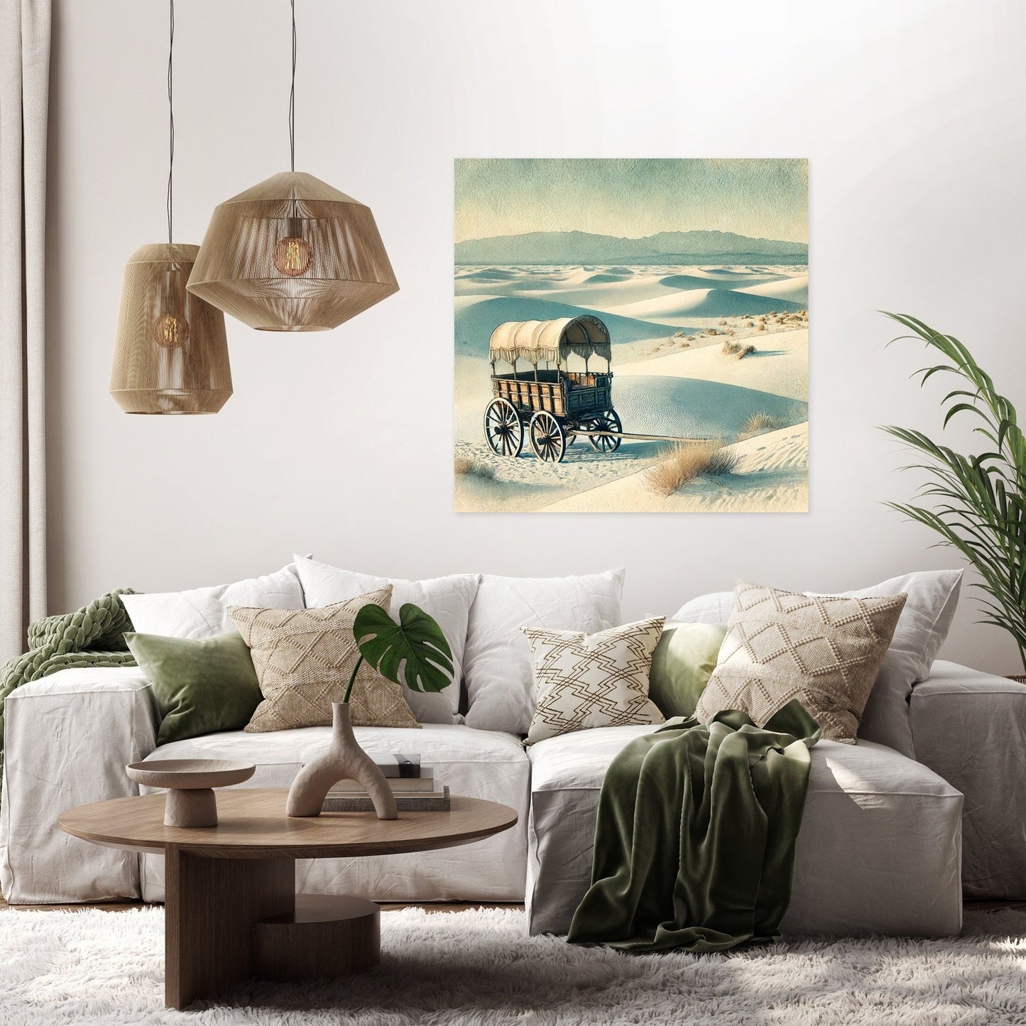 White Sands Serenity Canvas