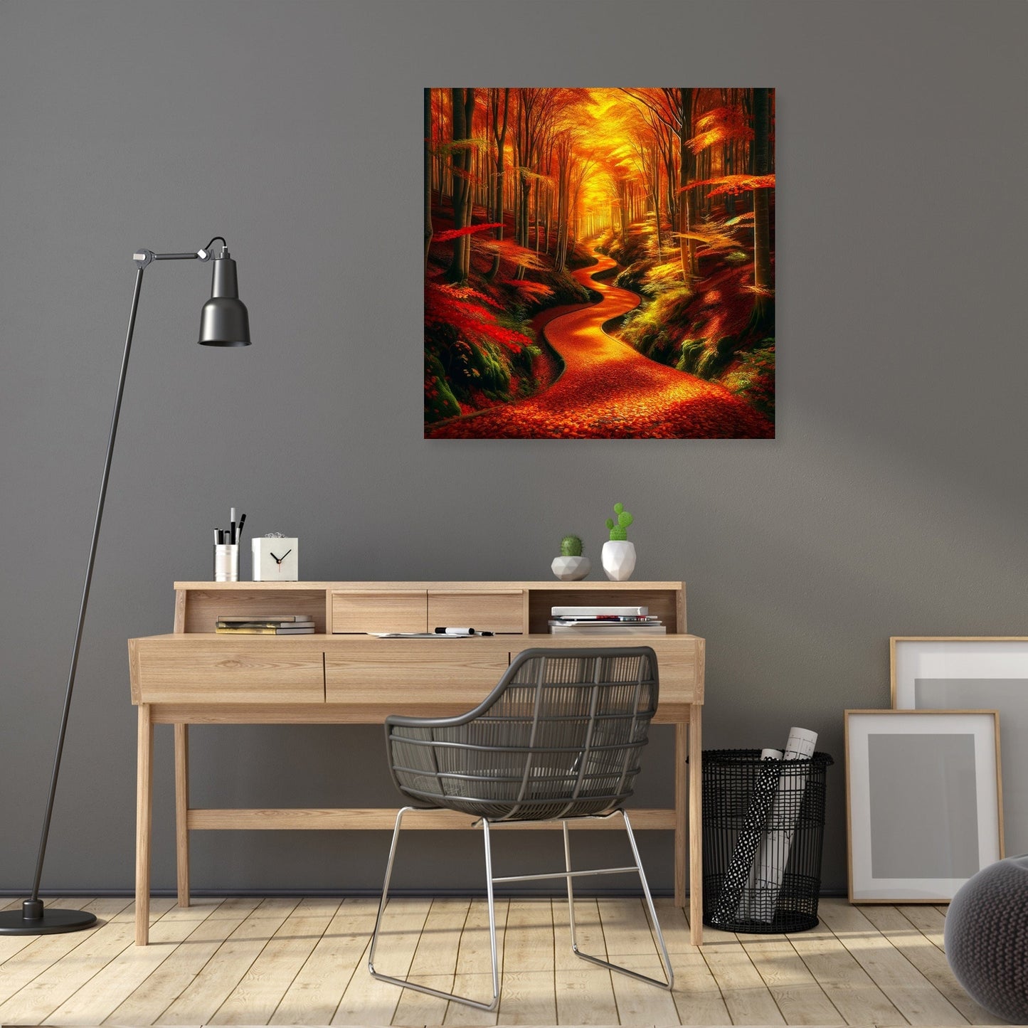 Autumn Forest Pathway Canvas
