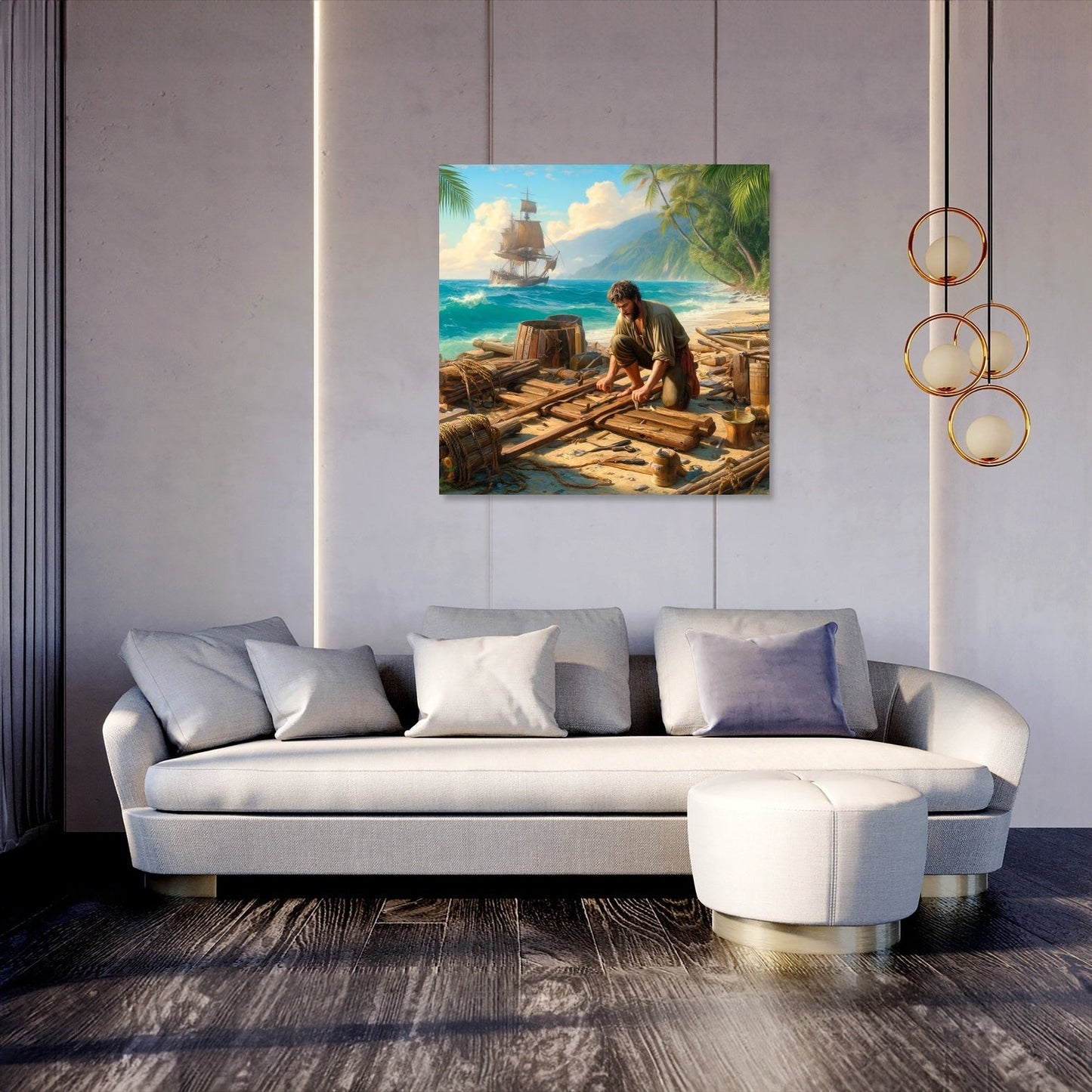Island Raft Builder Canvas