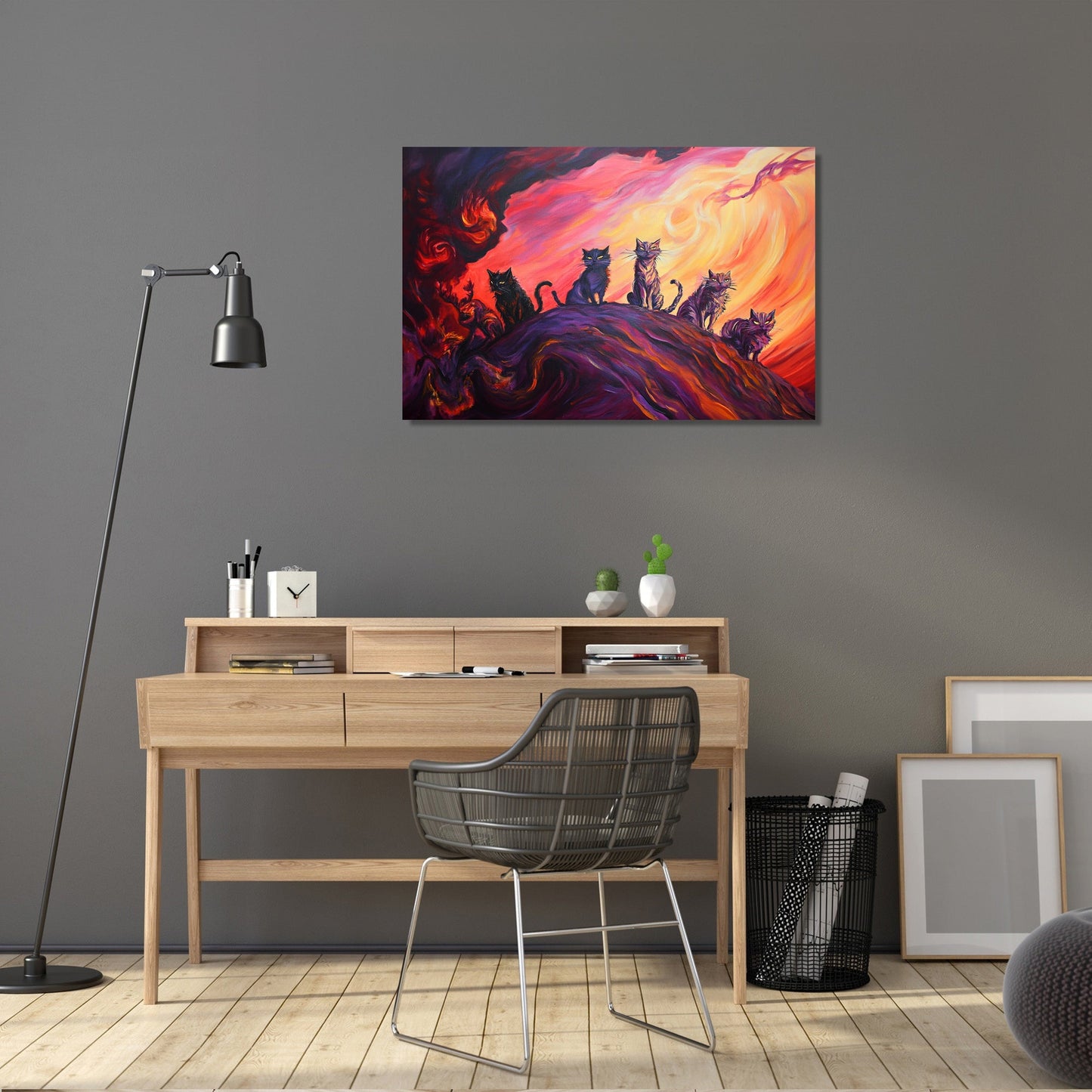 Cats in the Storm Canvas
