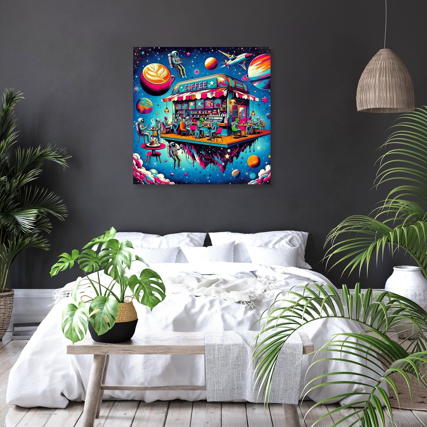 Cosmic Café Canvas