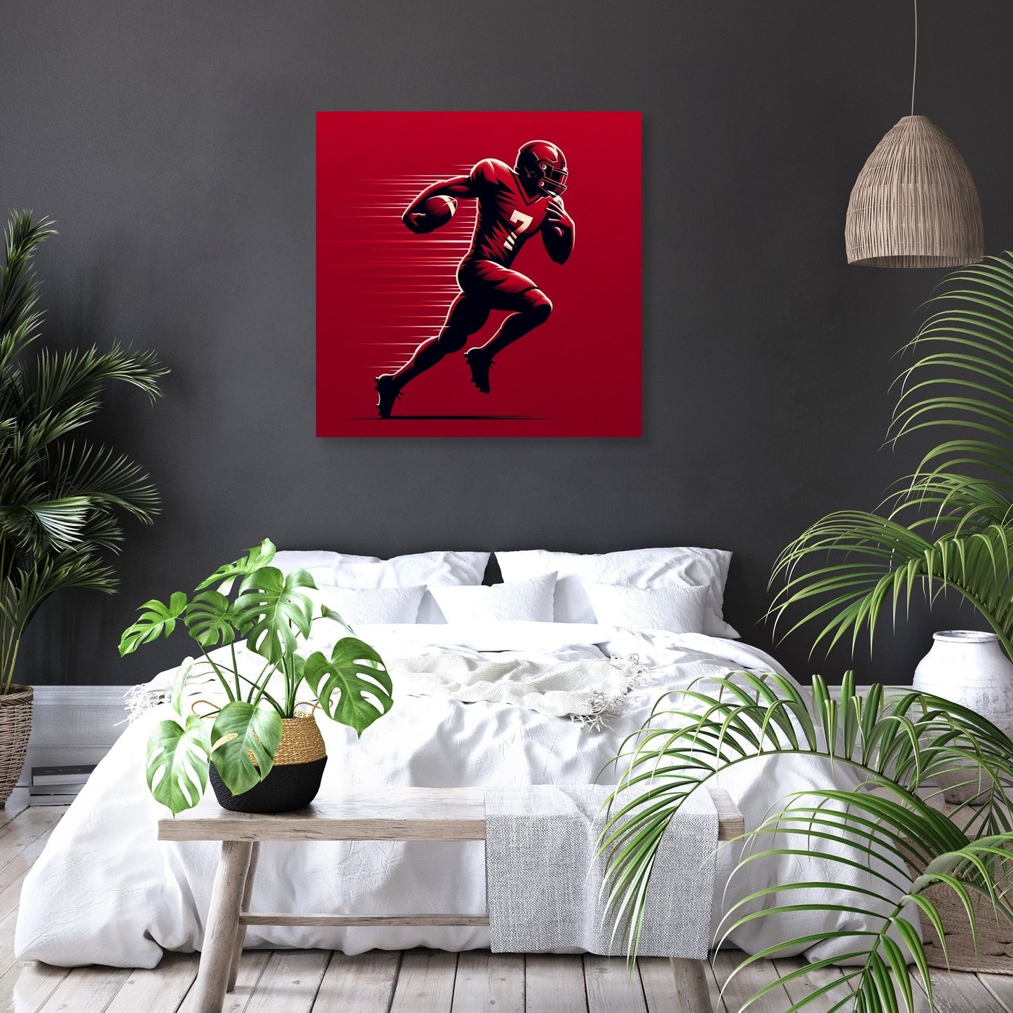Mersey Red Rush Canvas