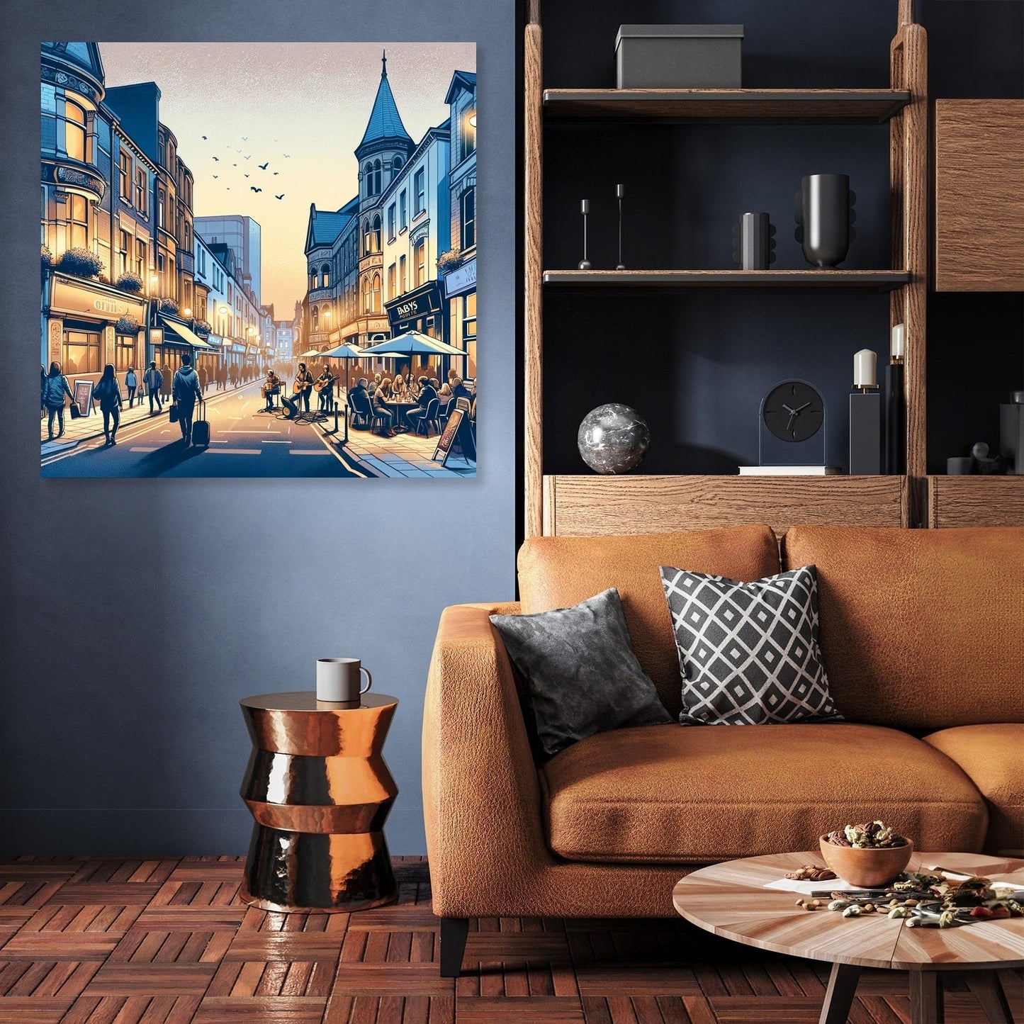 St. Mary Street Nightlife Canvas