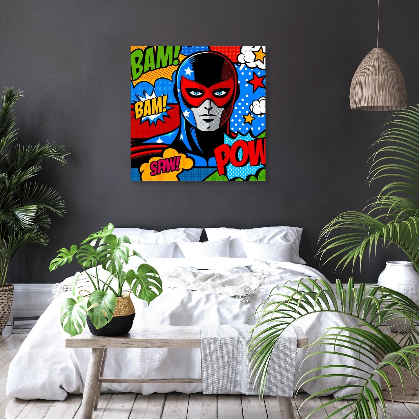 Heroic Action Canvas