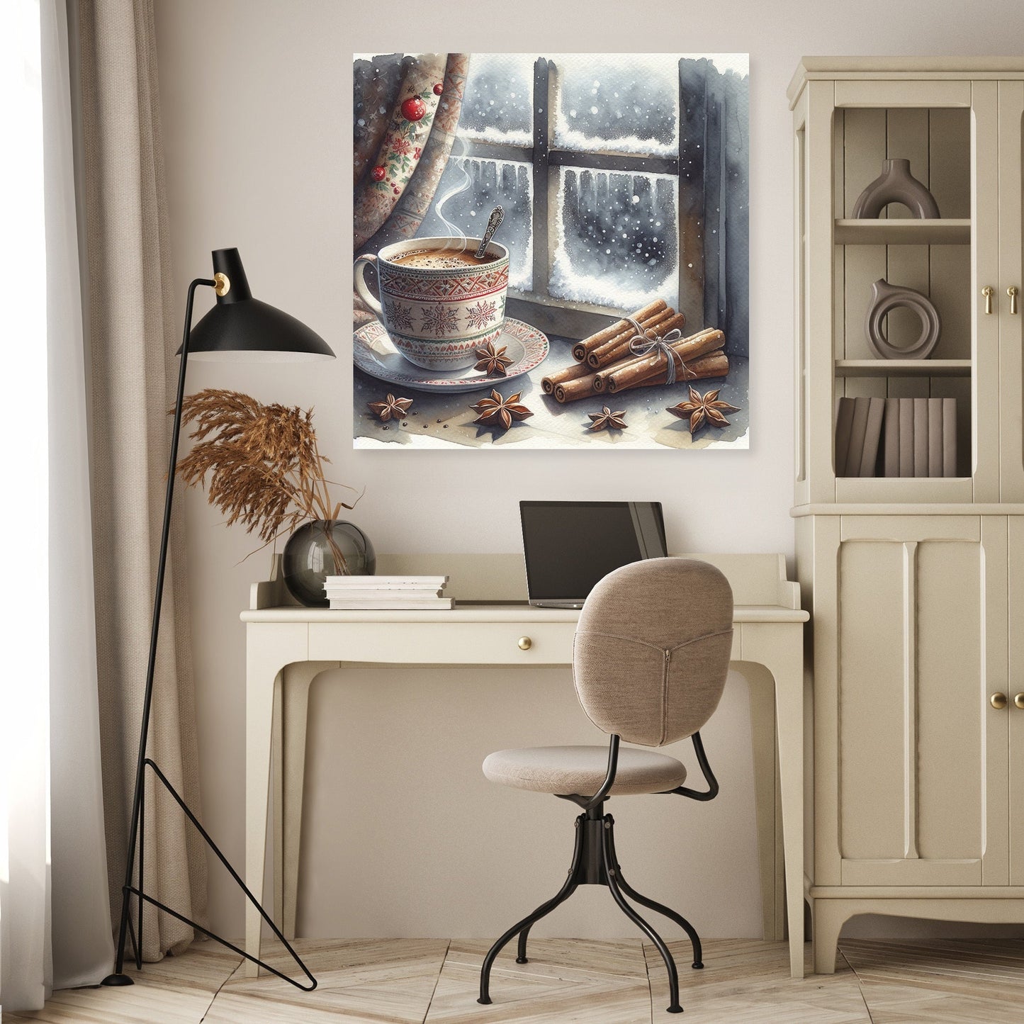 Solitary Winter Reflections Canvas
