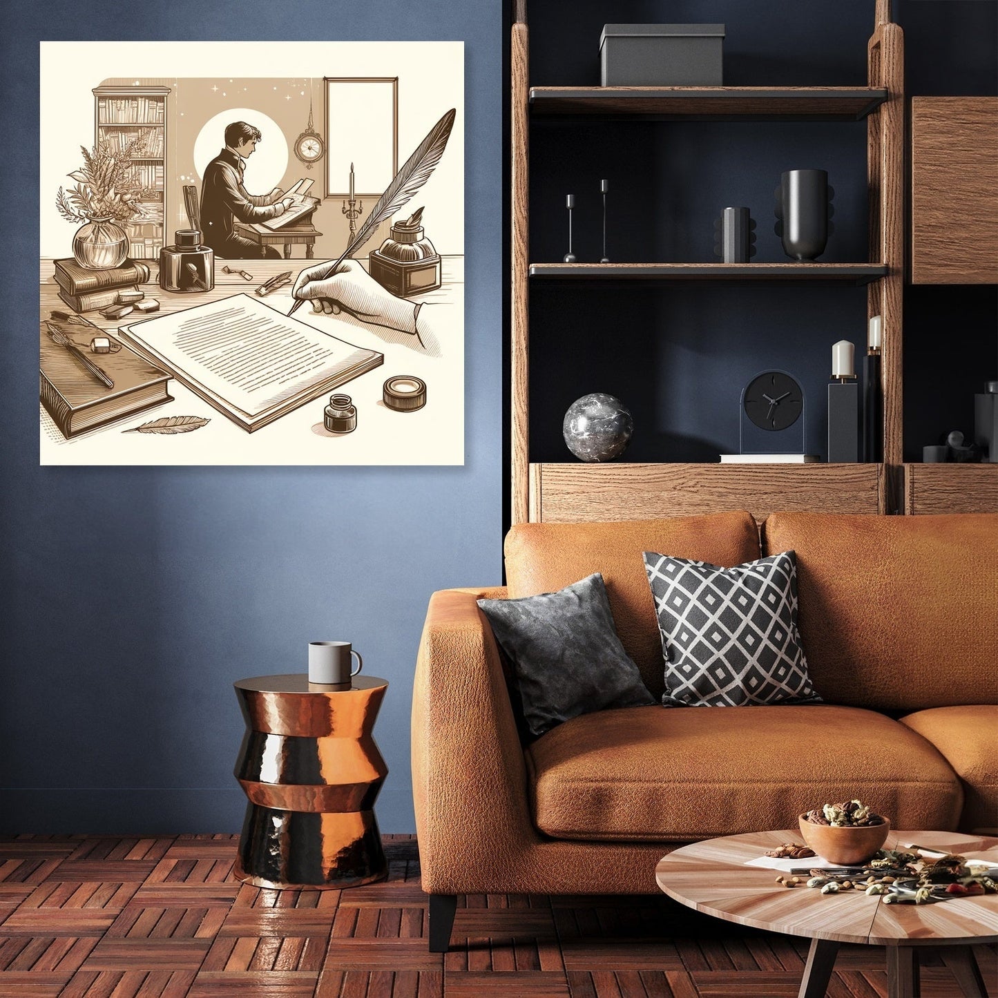 Nostalgic Poet Canvas