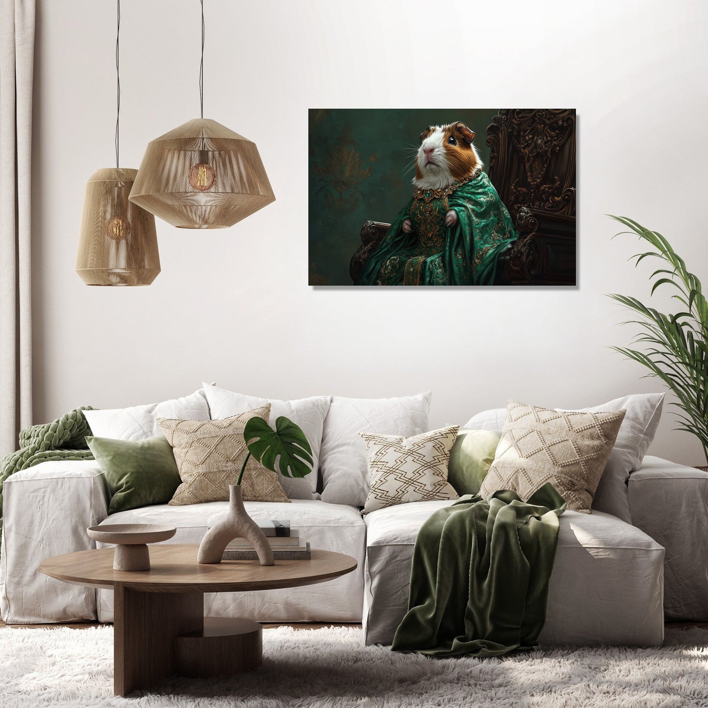 Regal Guinea Pig Canvas