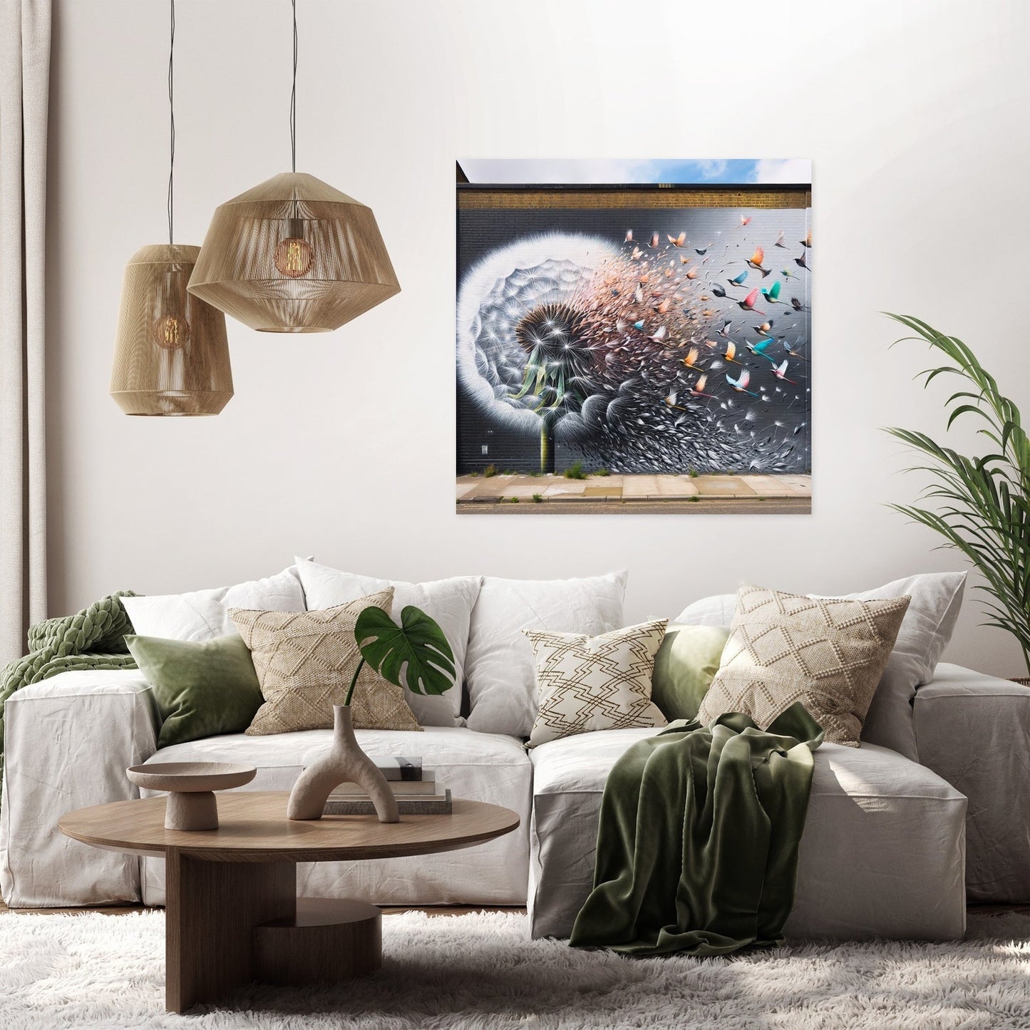 Dandelion Flight Canvas