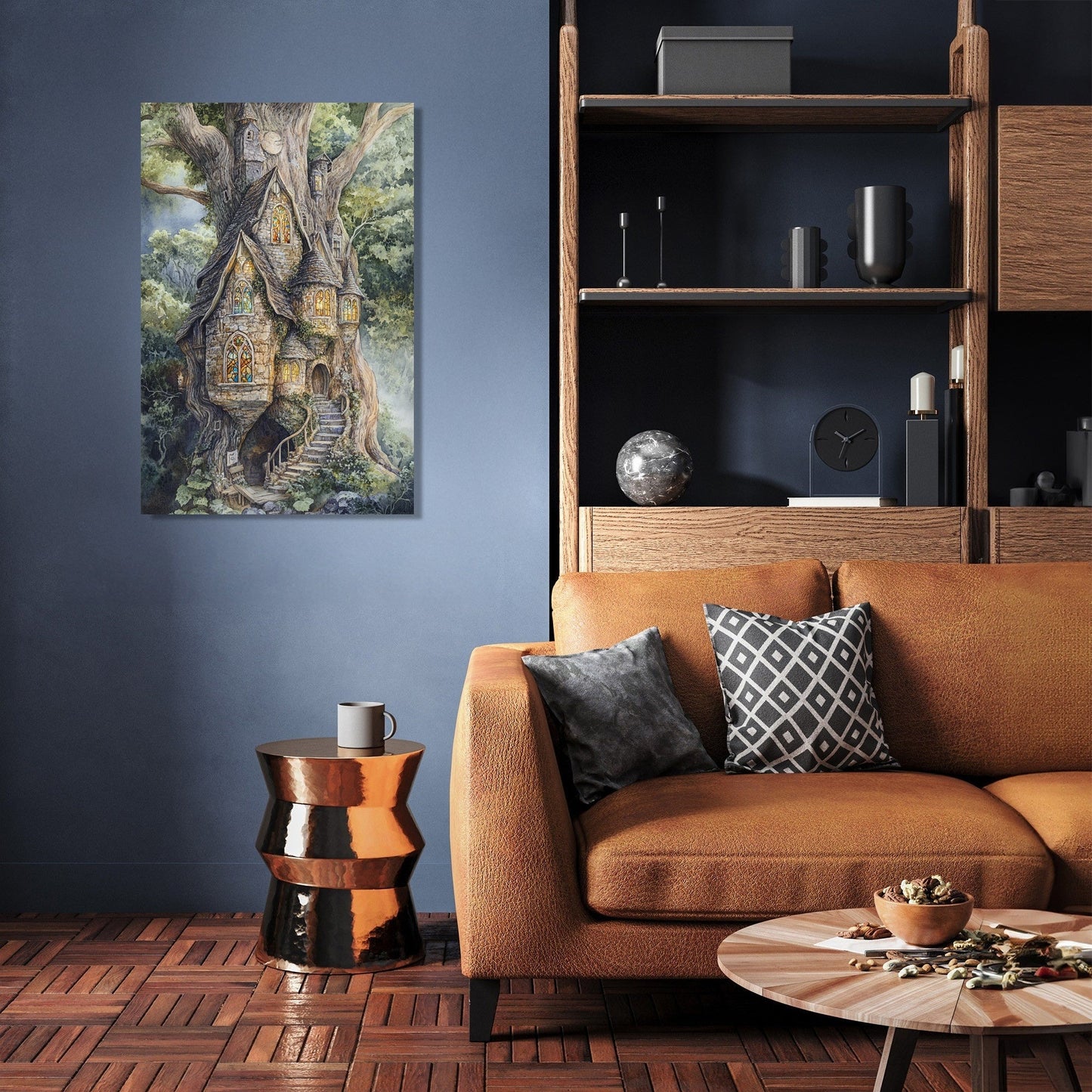 Enigmatic Elven Tree Canvas