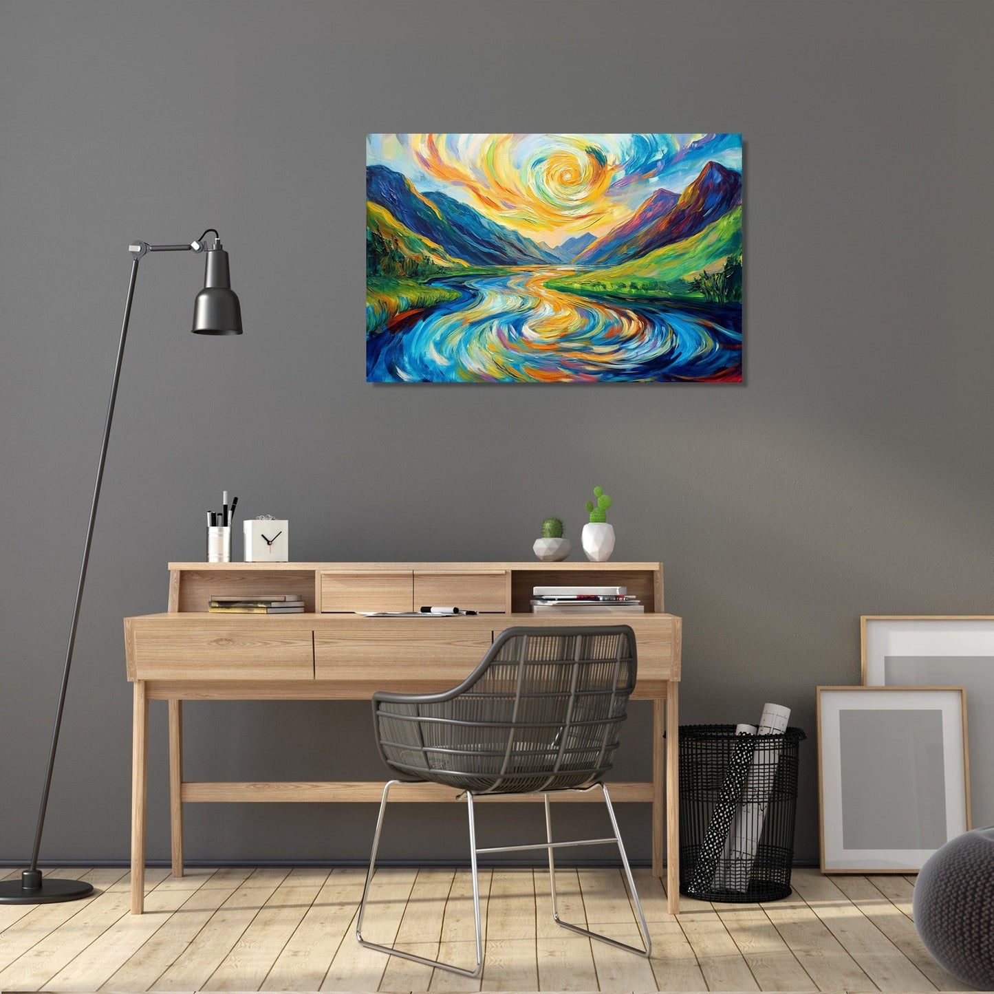 Psychedelic River Reverie Canvas