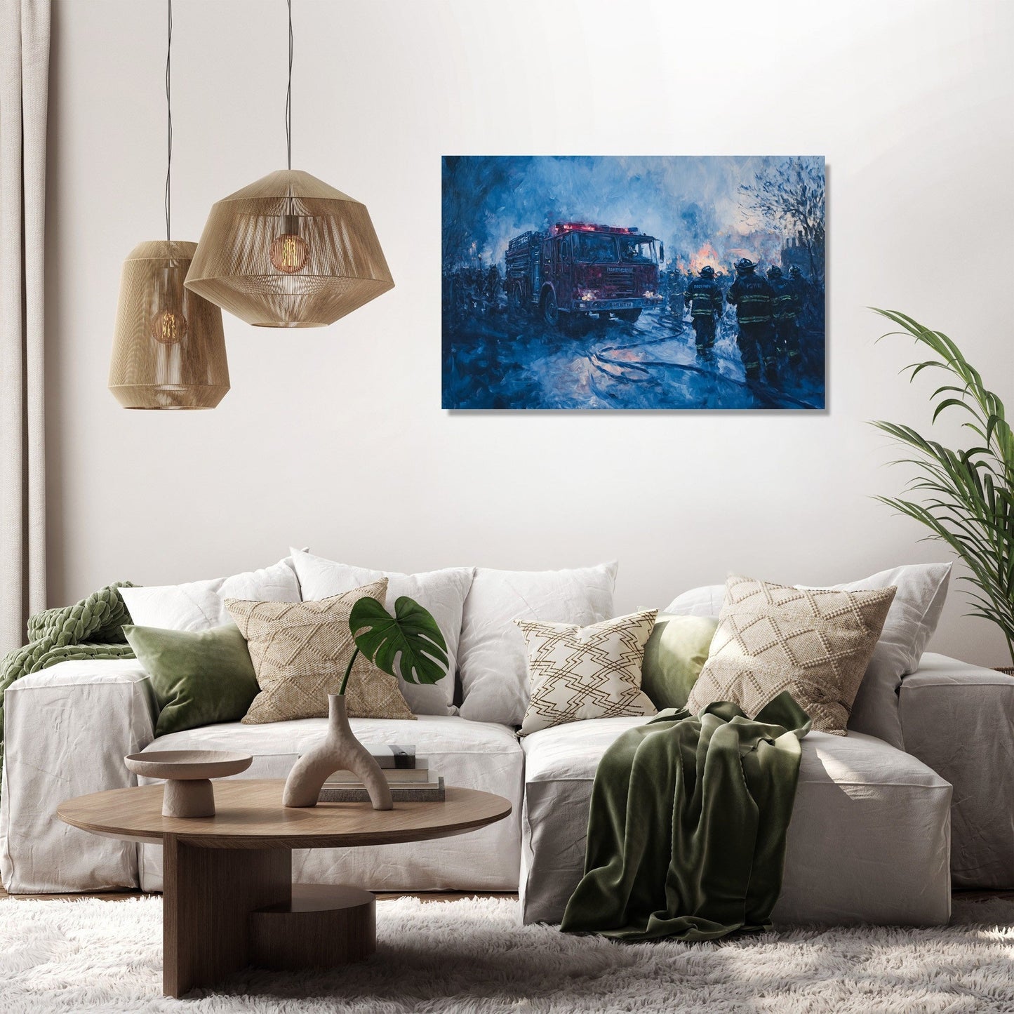 Twilight Fire Service Canvas