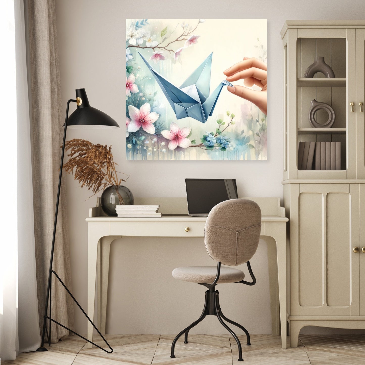 Origami Serenity Canvas