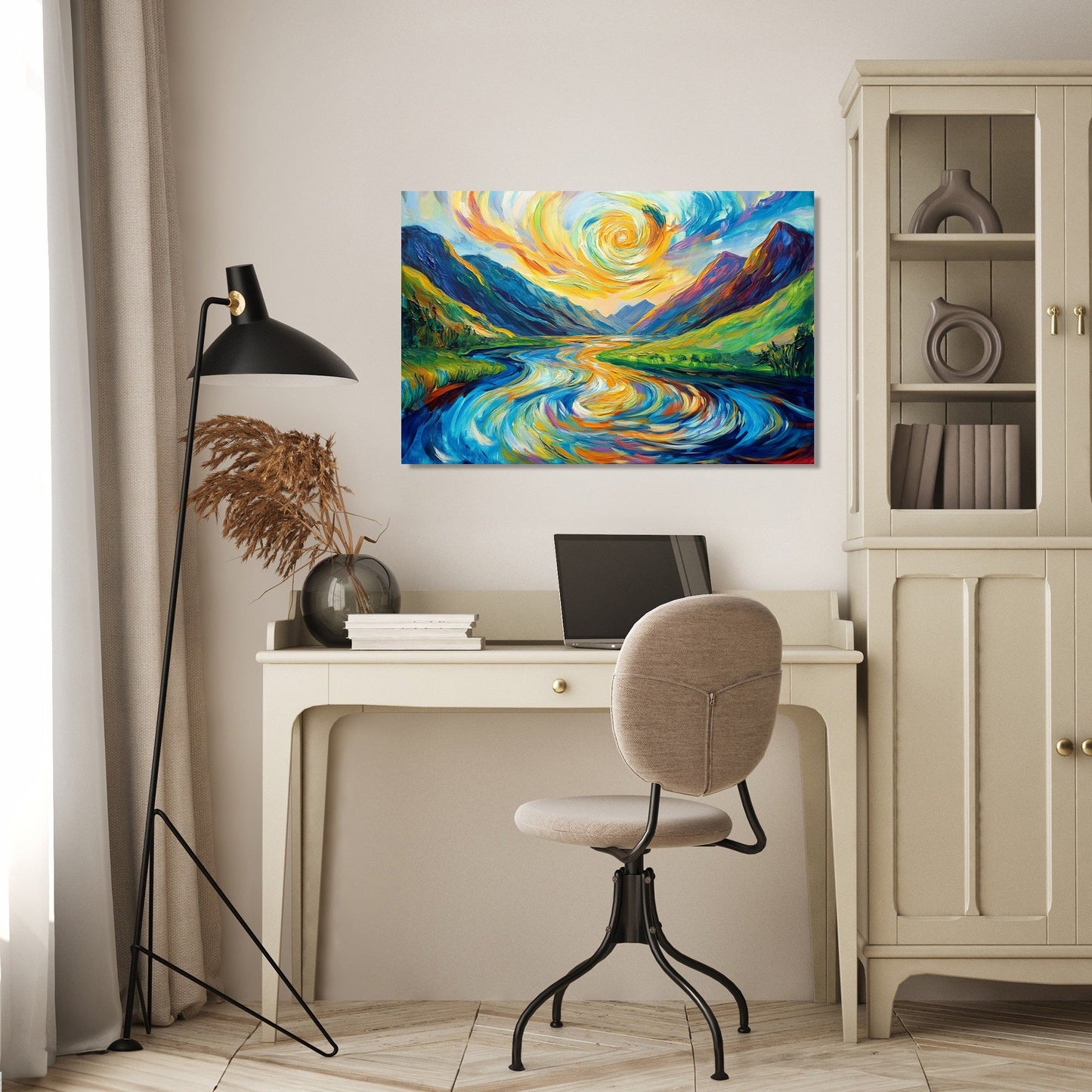 Psychedelic River Reverie Canvas