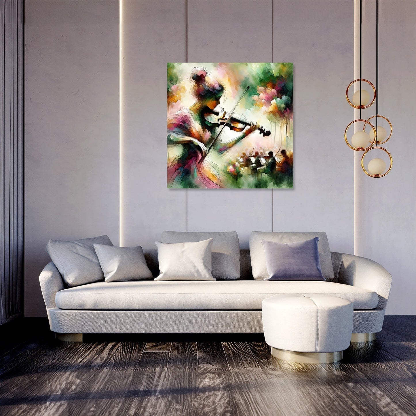 Garden Violinist Canvas