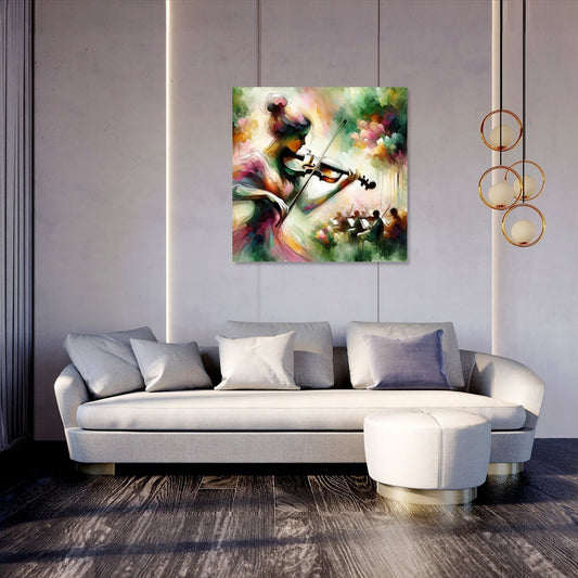 Garden Violinist Canvas