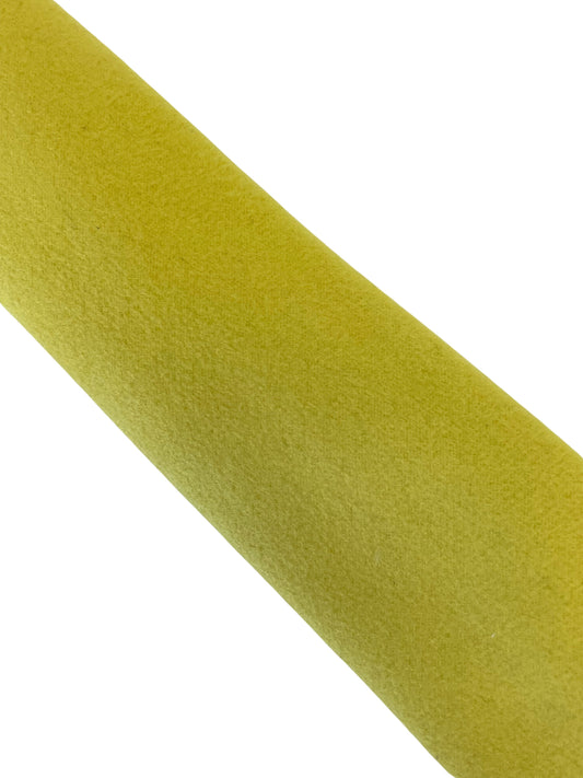 bright mustard sunshine yellow  wool slim tie