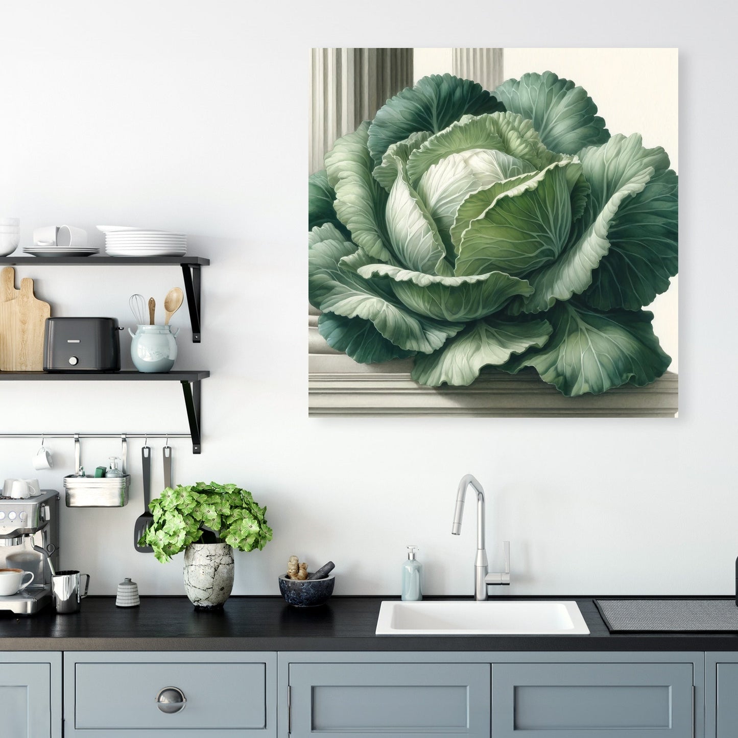 Classic Cabbage Cluster Canvas