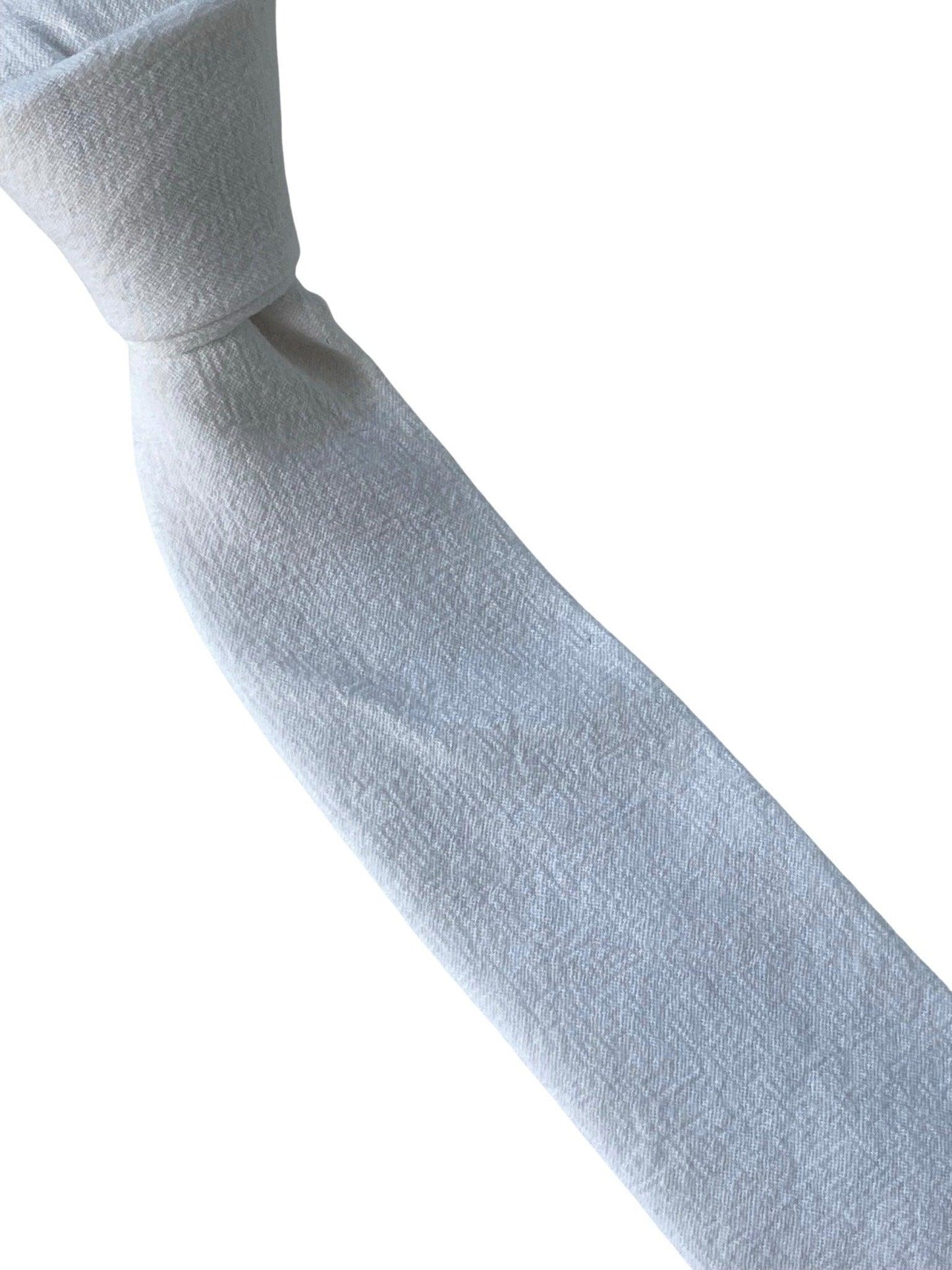 ivory cream luxury cotton mens classic width tie