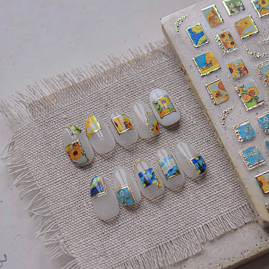Hello Claws | Van Gogh Sunflower Nail Deco Sticker