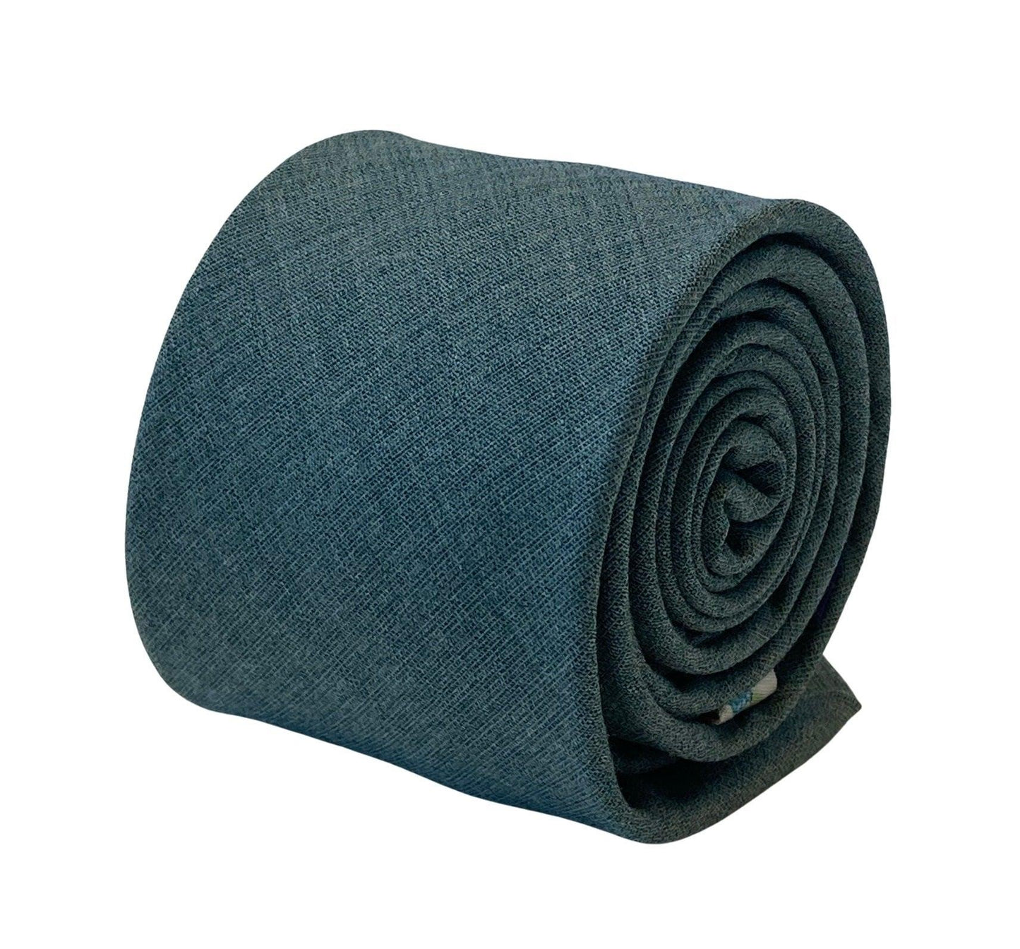 dark sea green turquoise 100% cotton mens tie