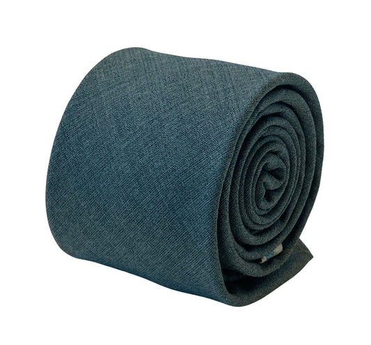dark sea green turquoise 100% cotton mens tie