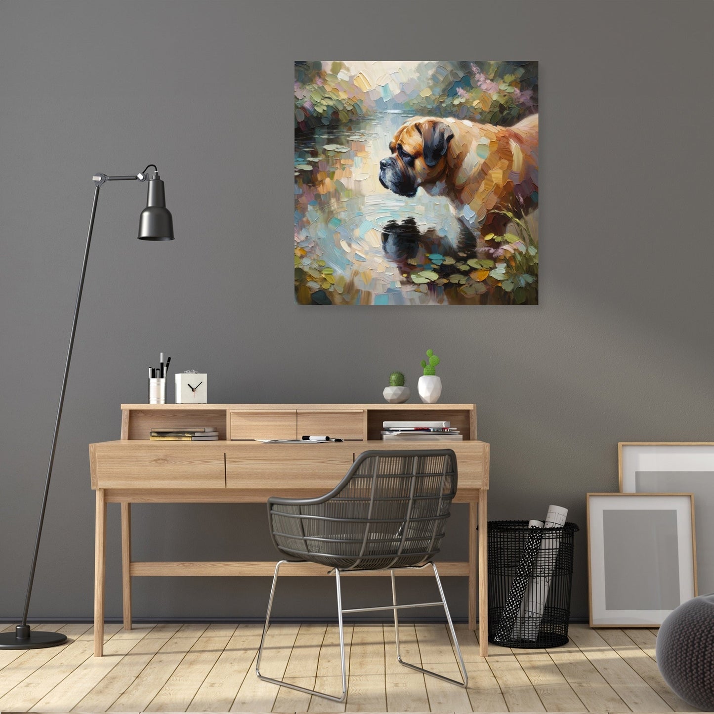 Serene Reflections Bullmastiff Canvas