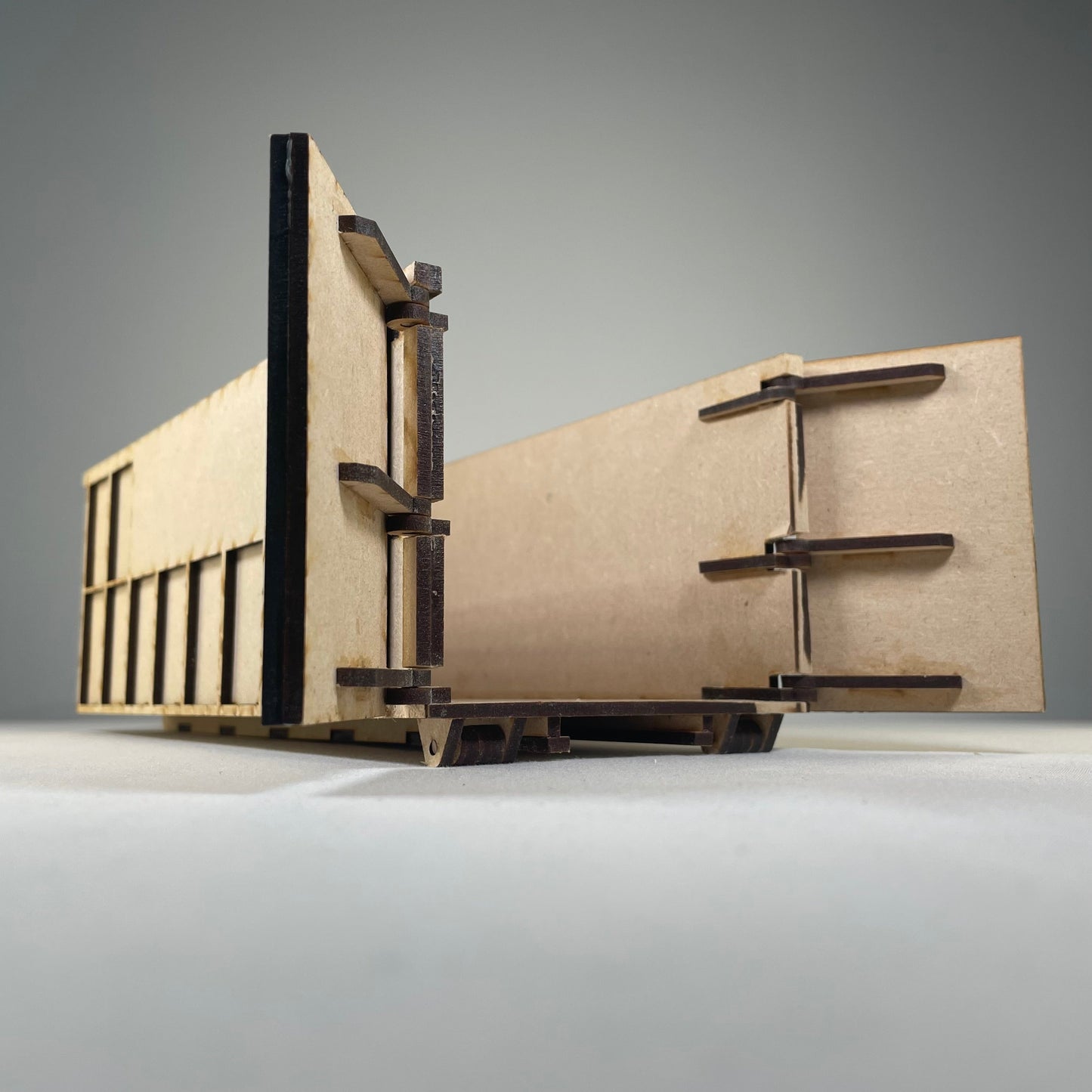 Roll-on / Roll-off Skip (RORO) - Flatpack Model Kit By Curious Rabbit ®