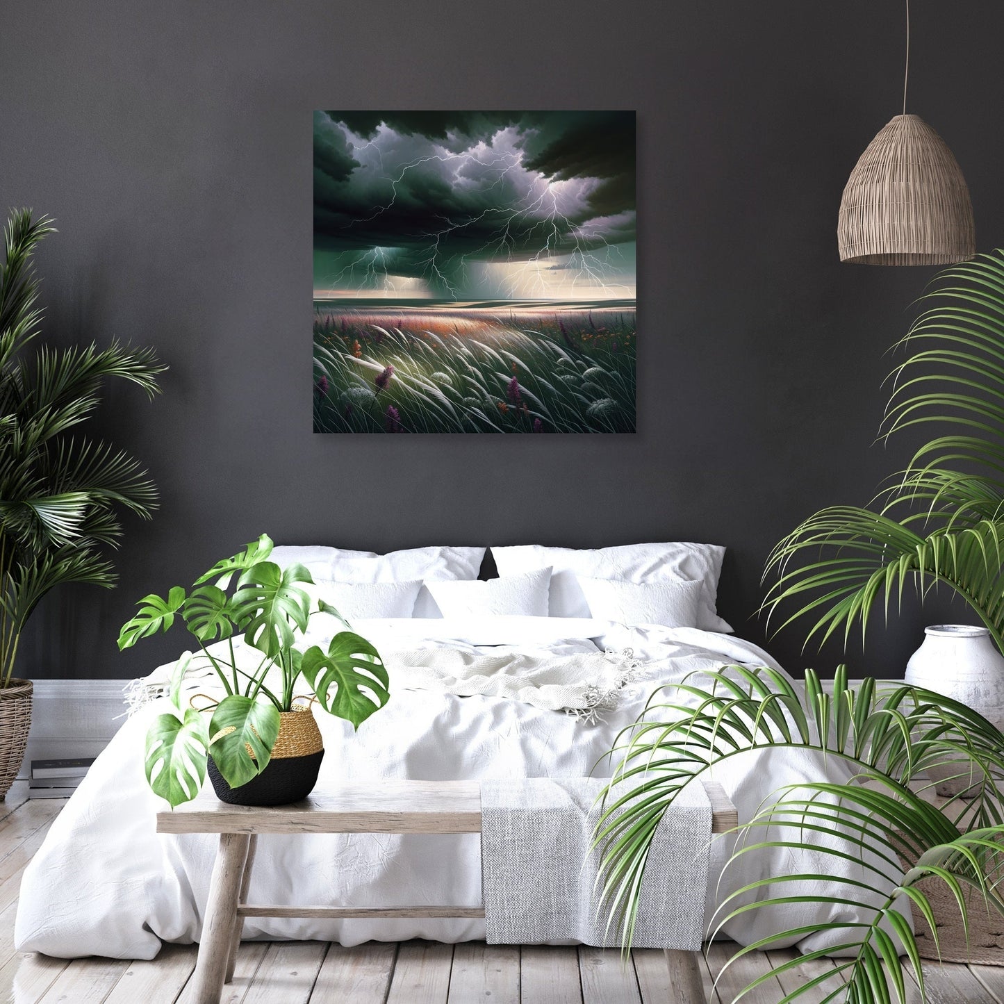 Stormy Prairie Power Canvas
