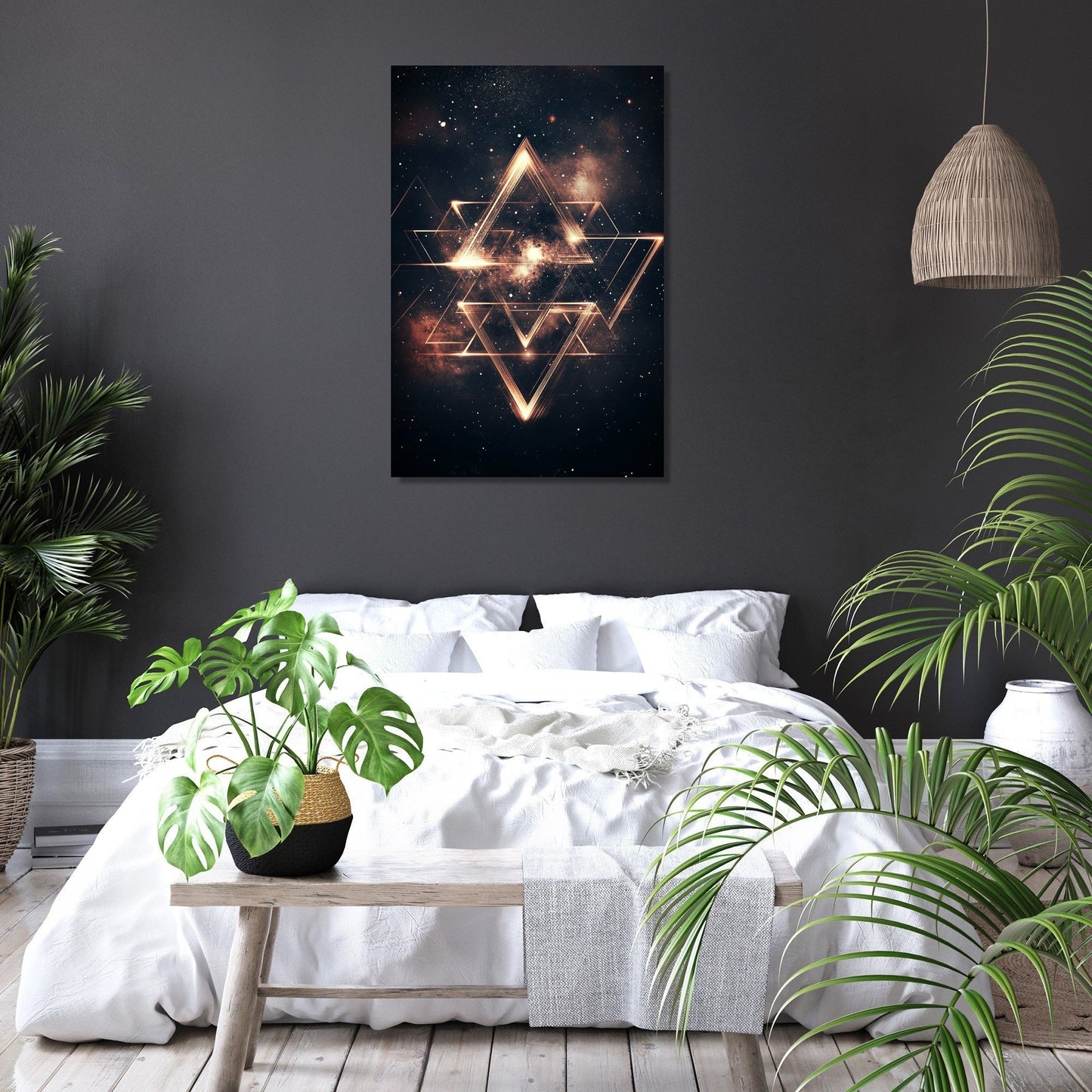 Cosmic Triangles Canvas
