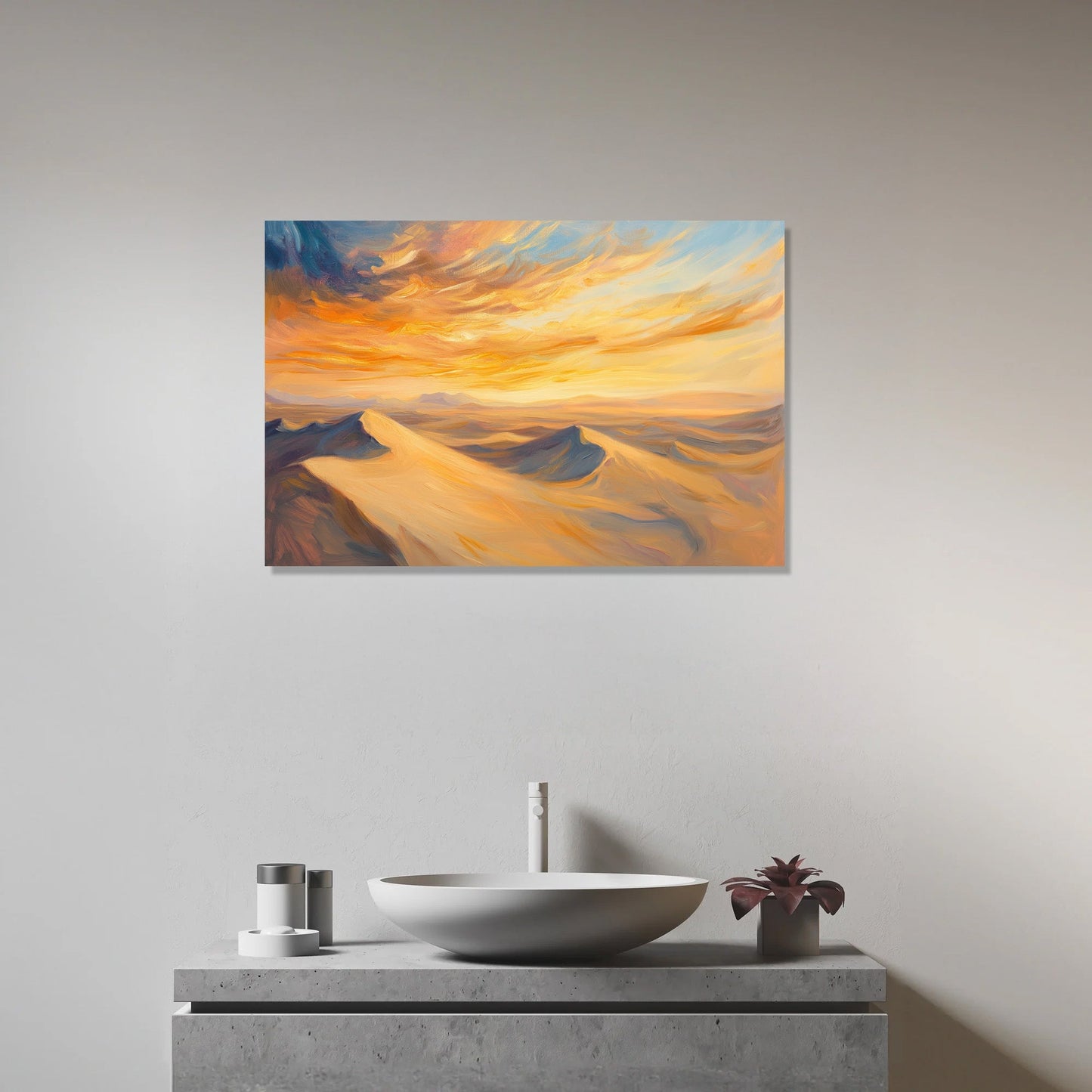 Nostalgic Desert Serenity Canvas