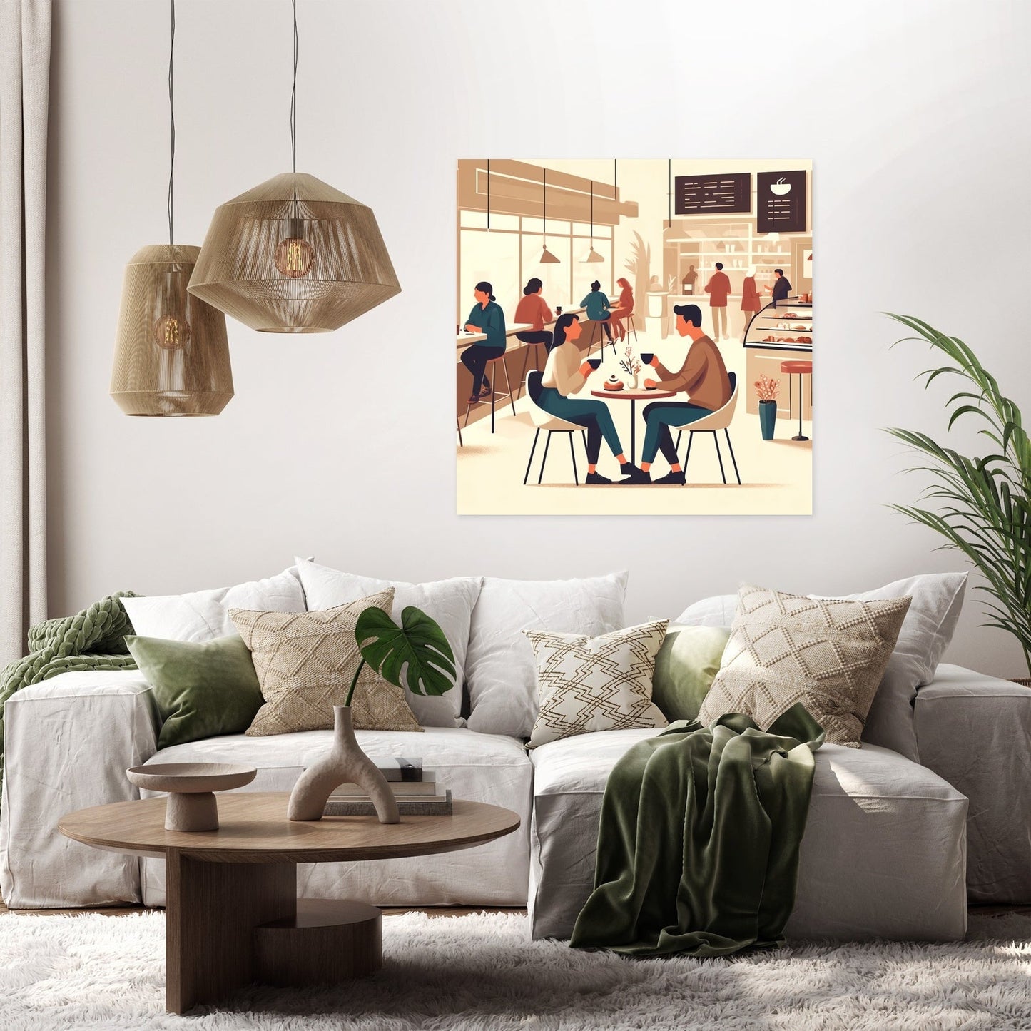 Coffee Time Friends Canvas