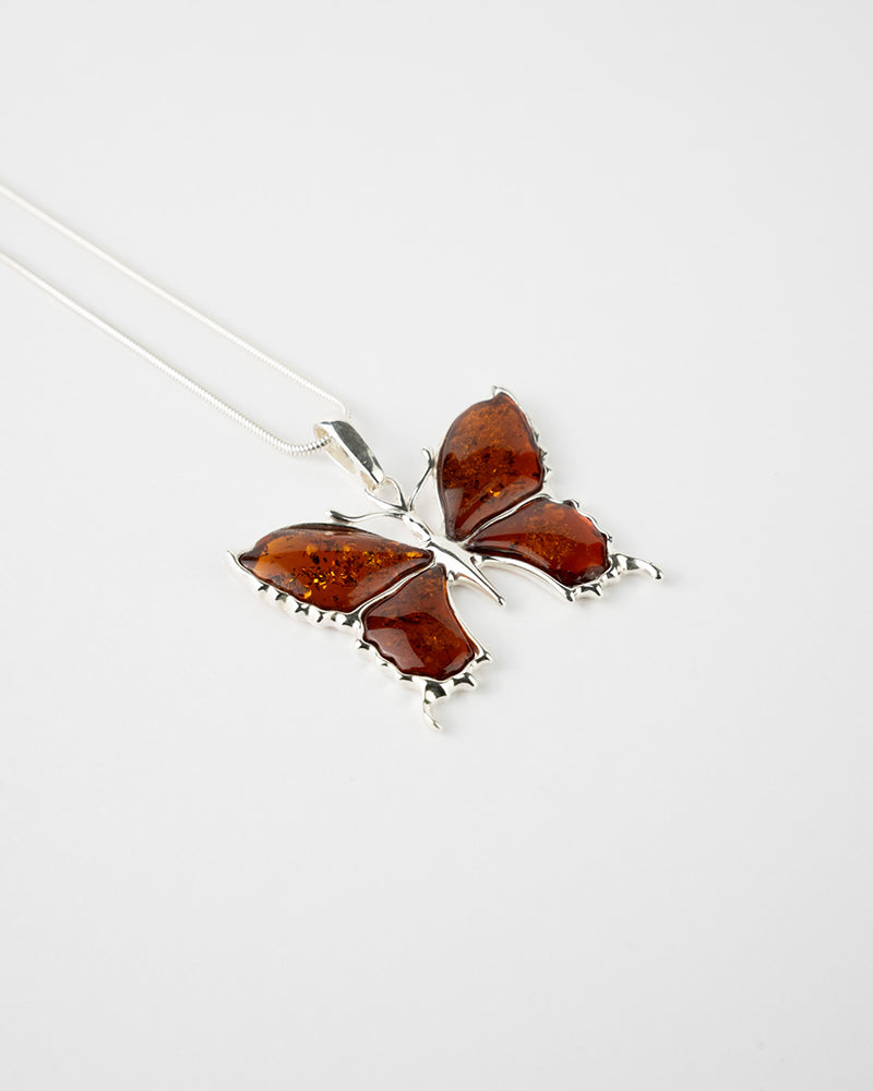 Statement Butterfly Pendant Necklace