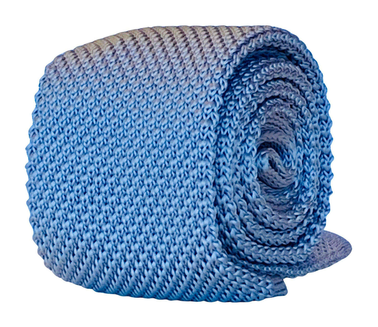 cornflower blue  knitted tie