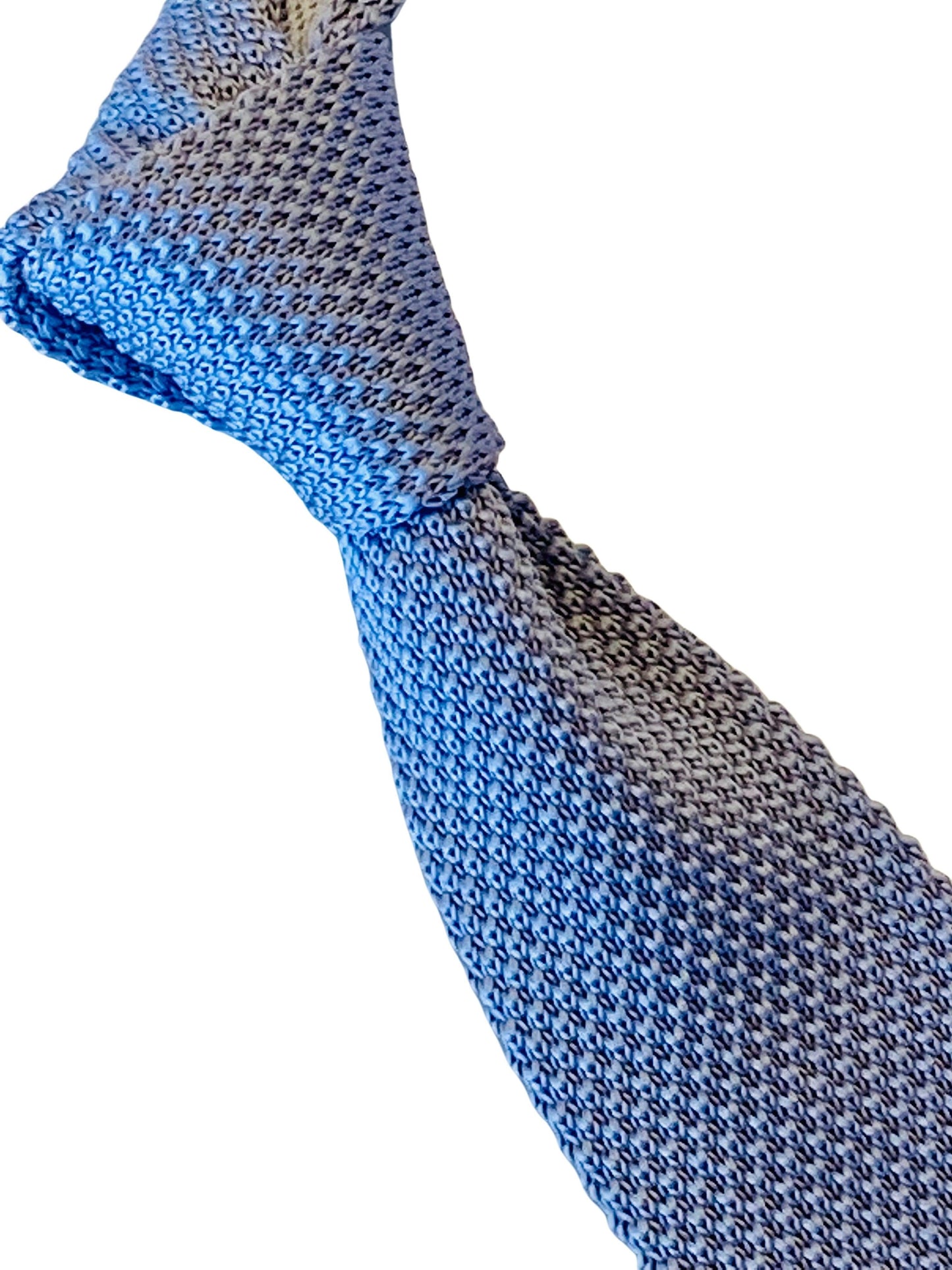cornflower blue  knitted tie