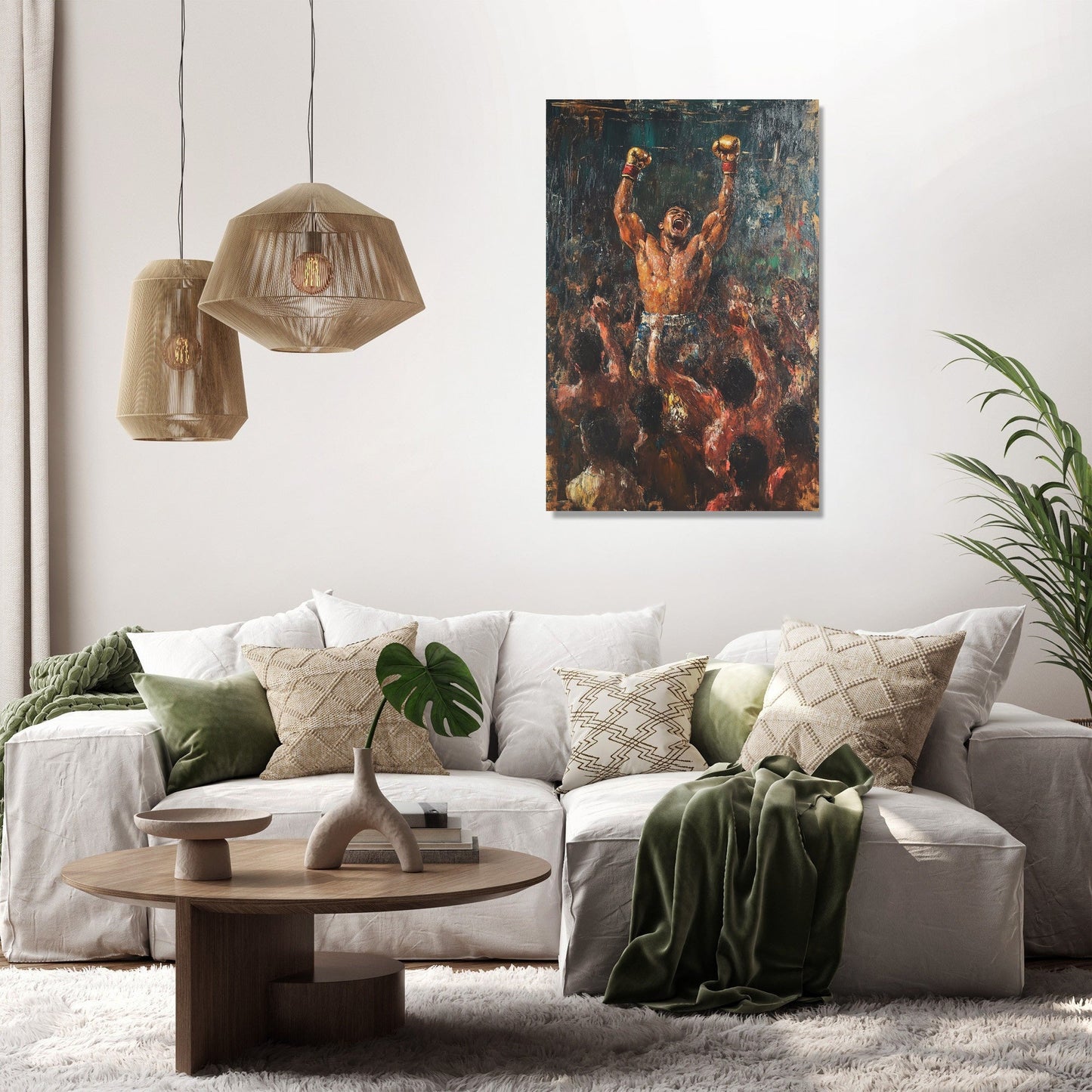 Victorious Boxer Triumph Canvas