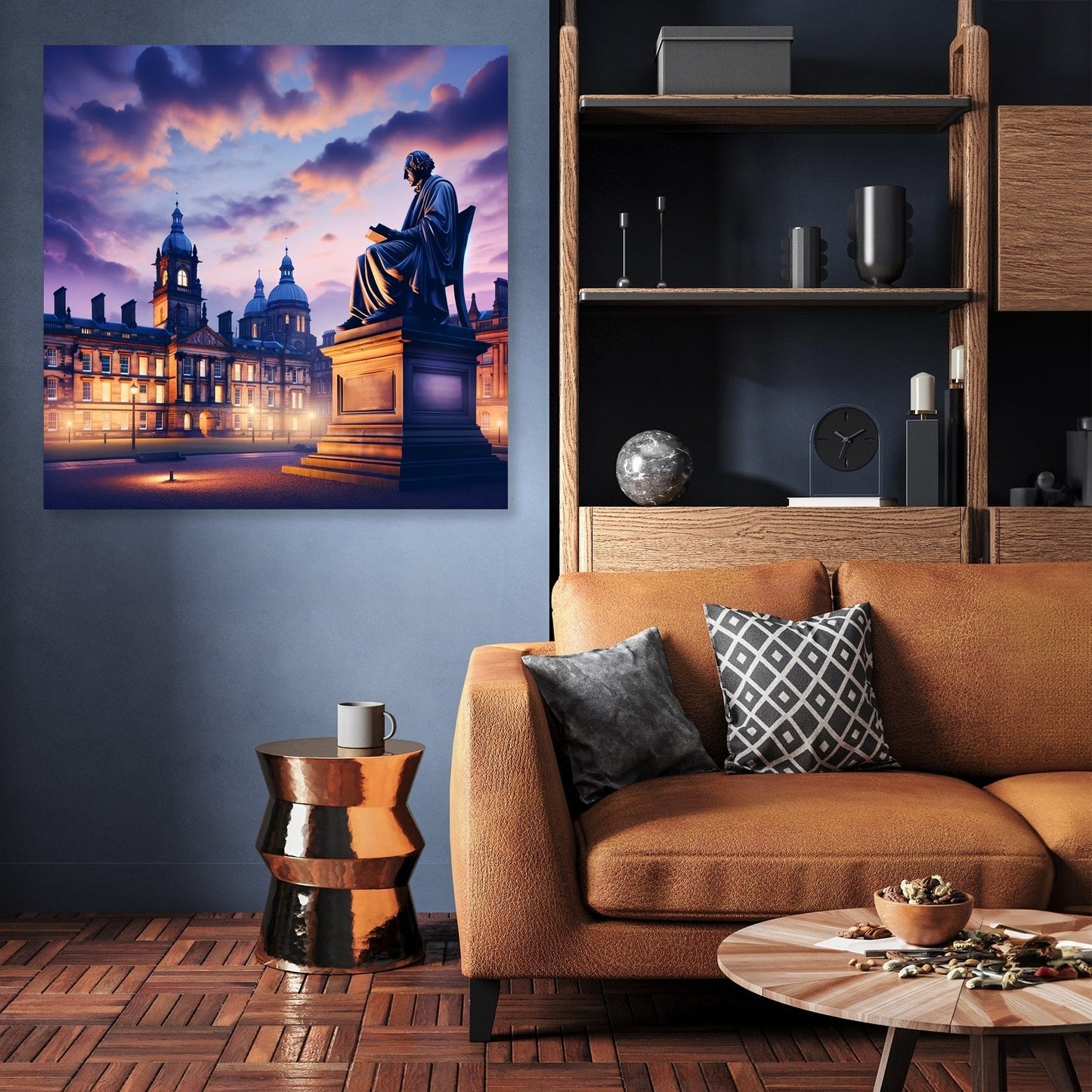 Scholar's Twilight at Newcastle Canvas