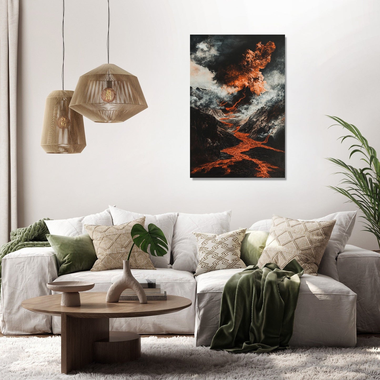 Eruption of Sorrow Canvas