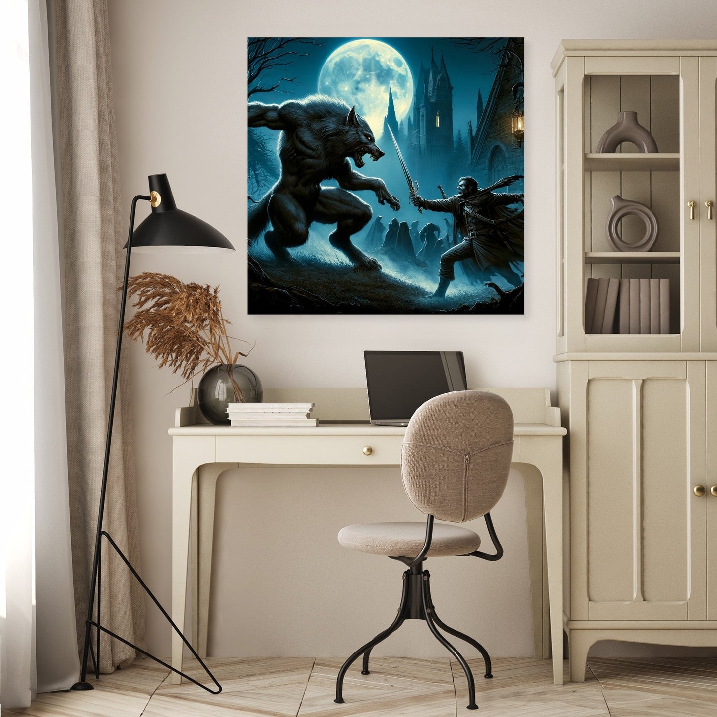 Moonlit Gothic Battle Canvas