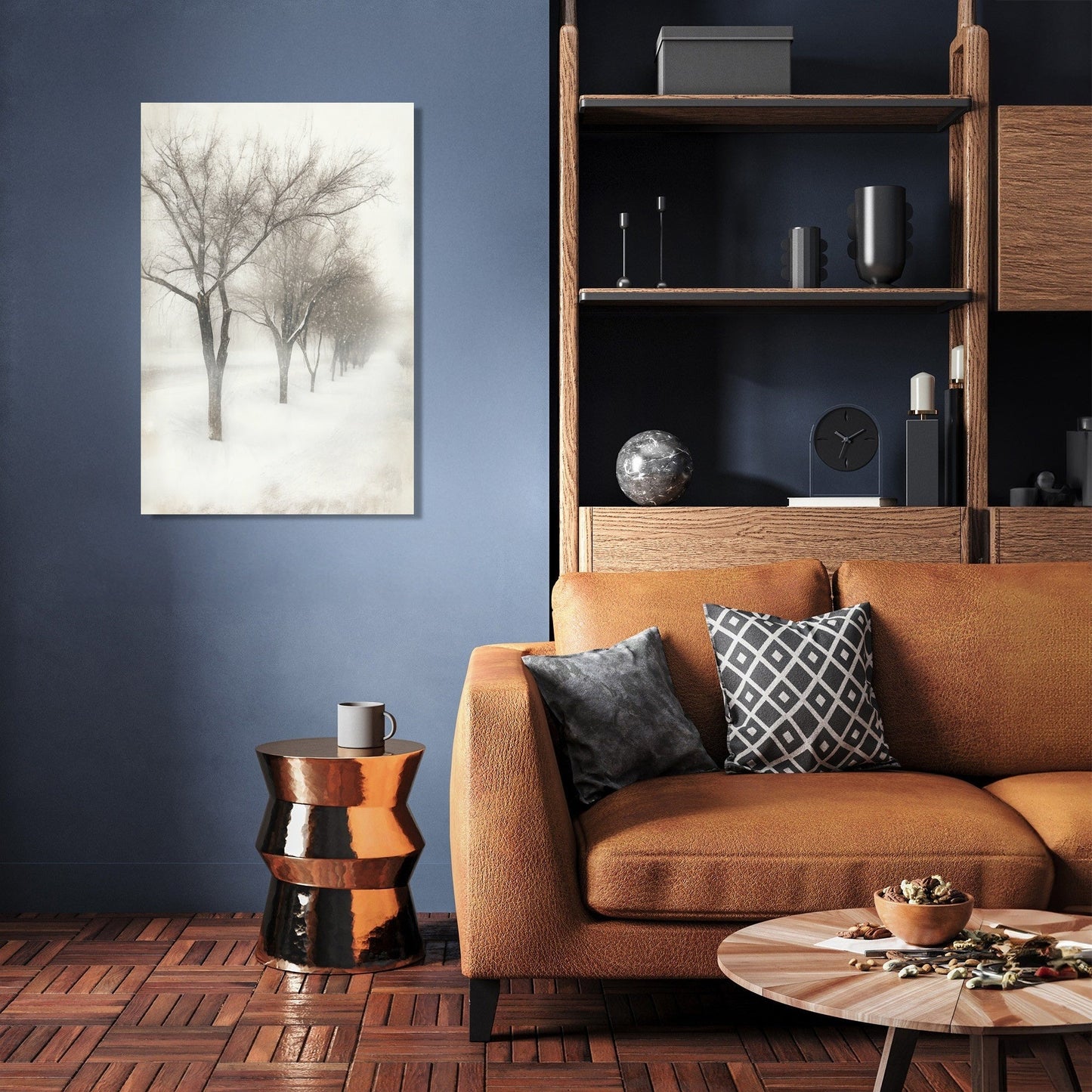 Enchanted Winter Trees Canvas