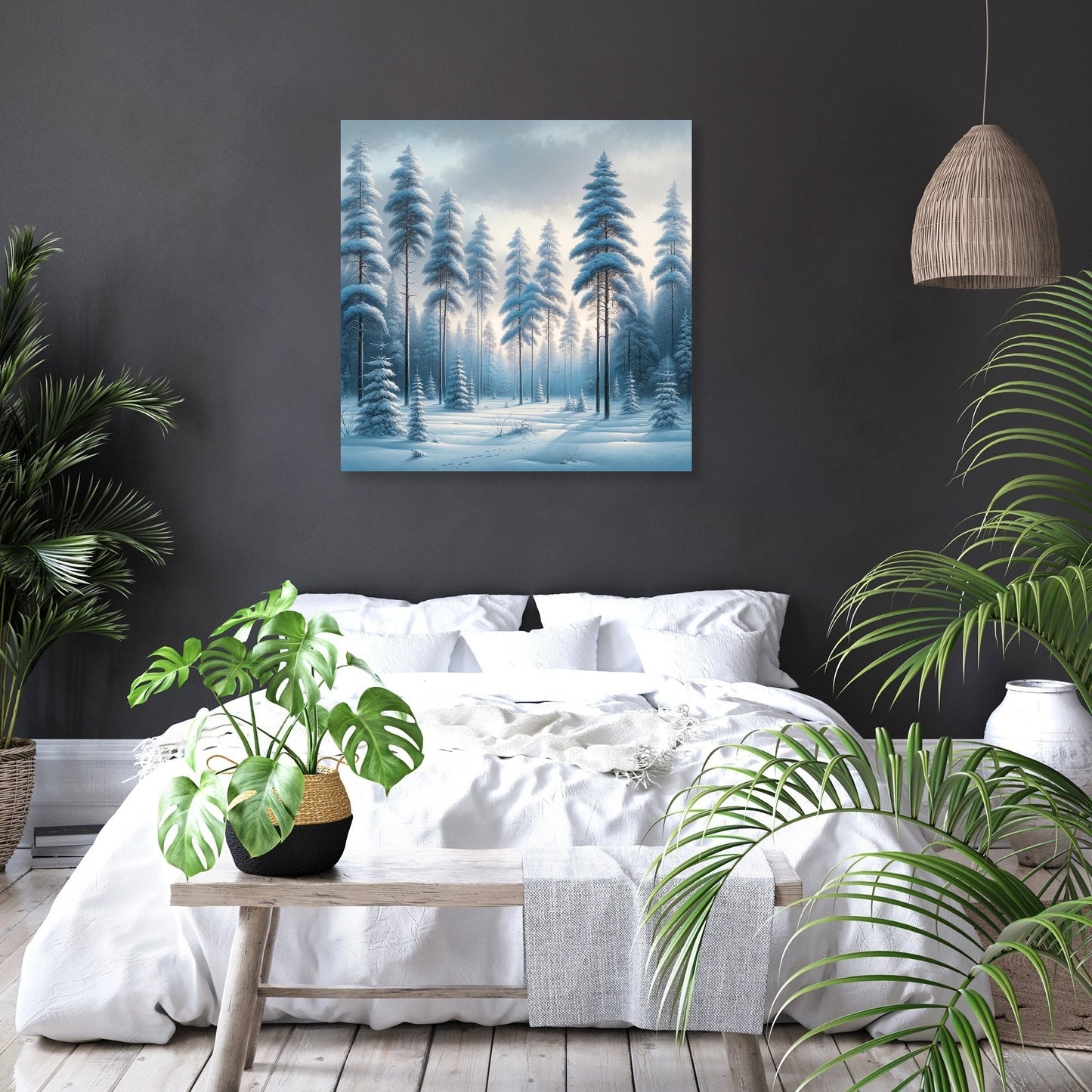 Winter's Silent Beauty Canvas