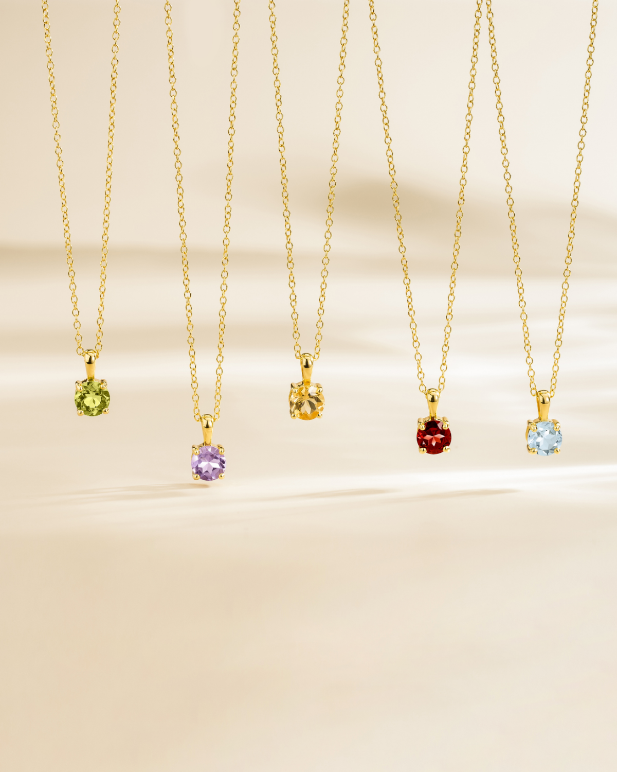 Lavender Amethyst Solitaire Pendant Necklace in 18k Gold Vermeil