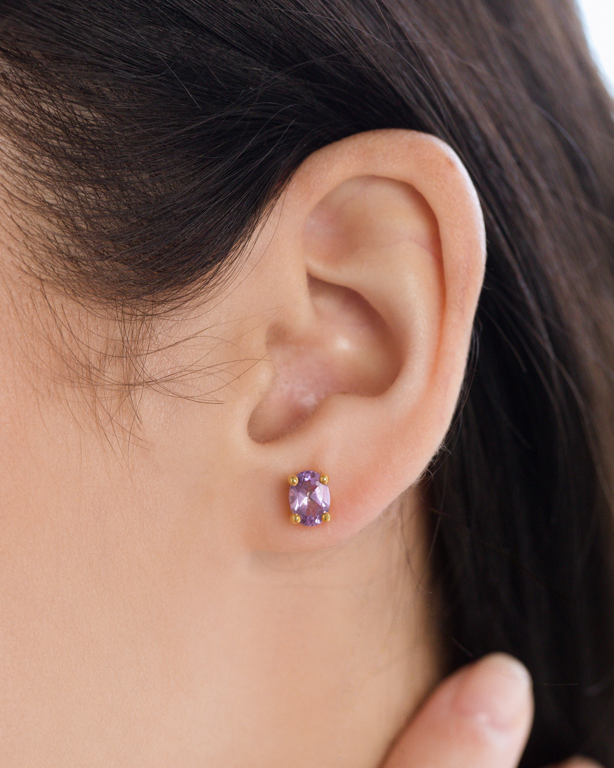 Essential Amethyst Jewellery Set in 18k Gold Vermeil