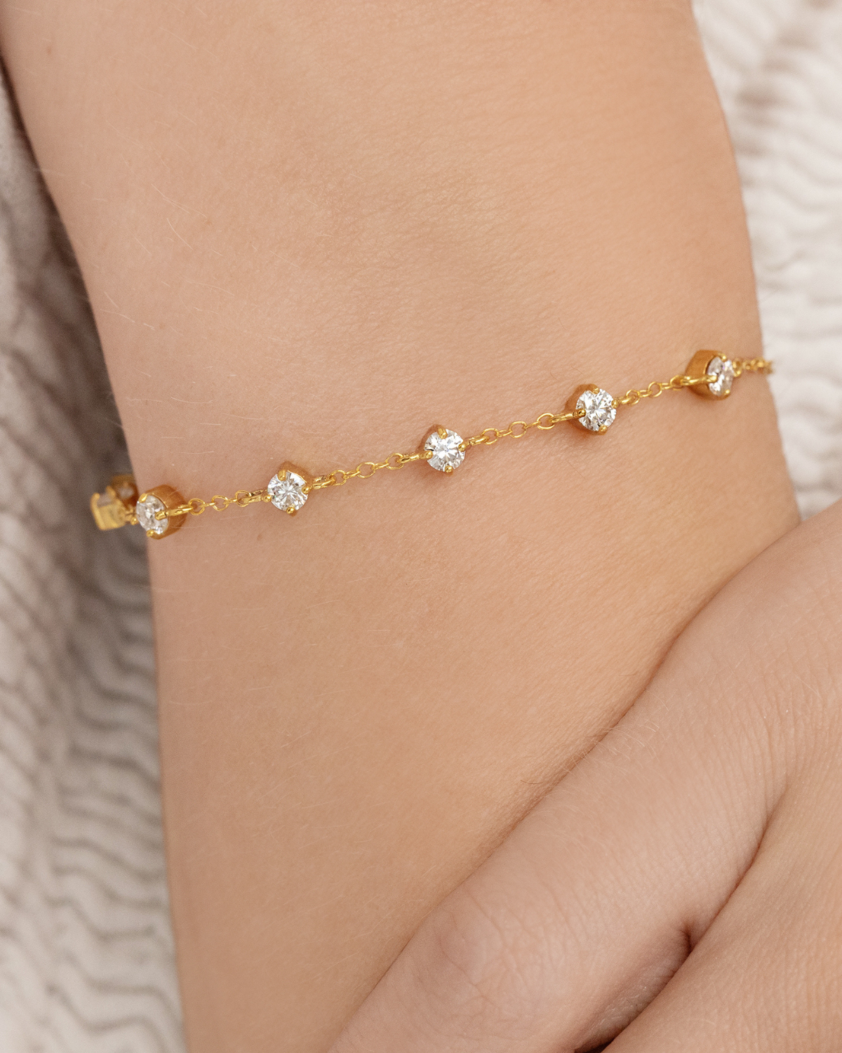 Pearl & Moissanite Bridal Jewellery Set in 18k Gold Vermeil