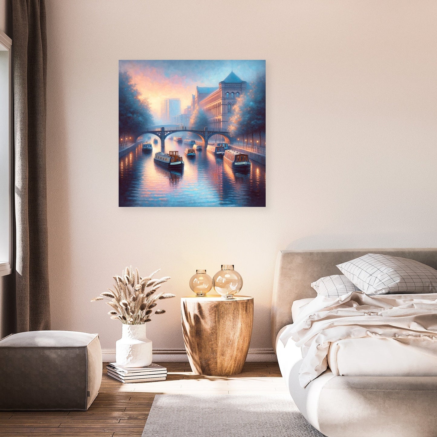 Manchester Castlefield Dusk Canvas