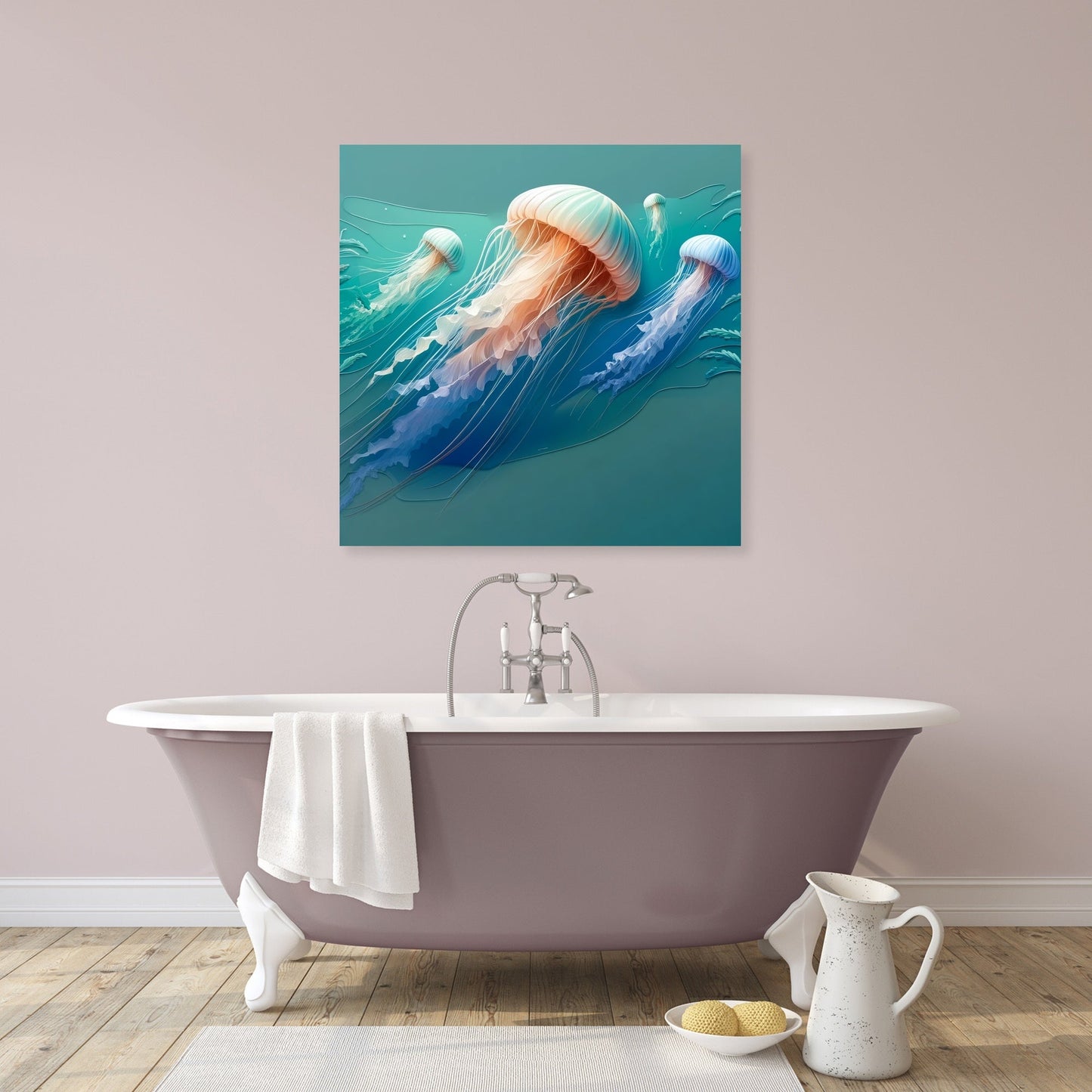 Graceful Jellyfish Canvas