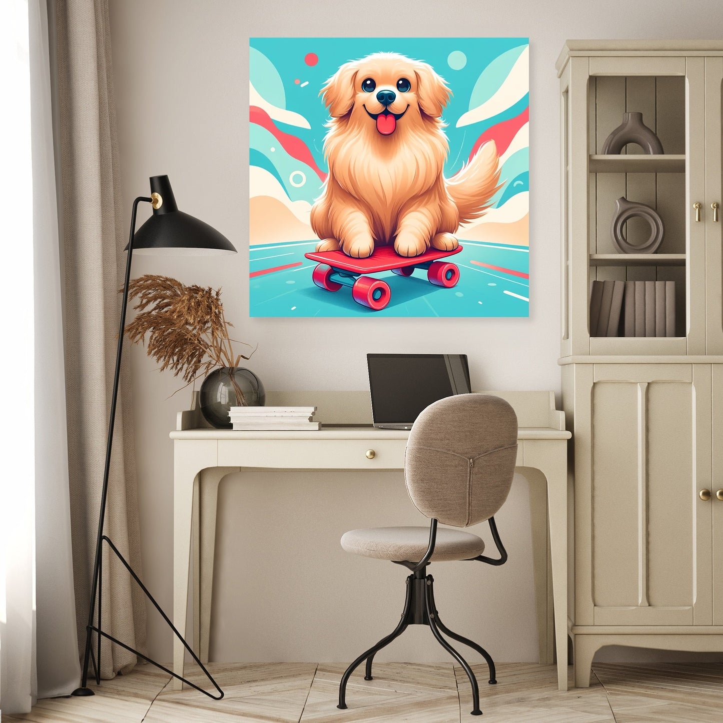 Skater Dog Canvas