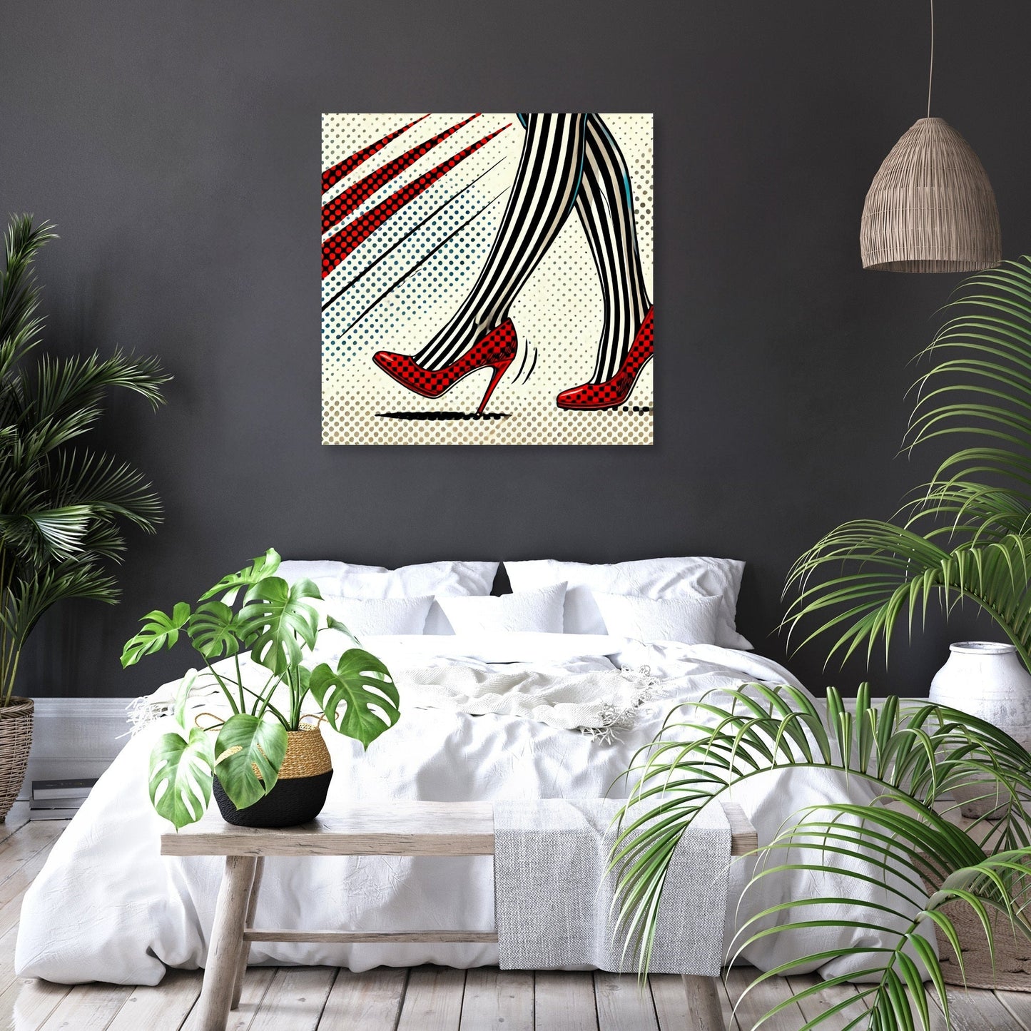 Striped Tights Canvas